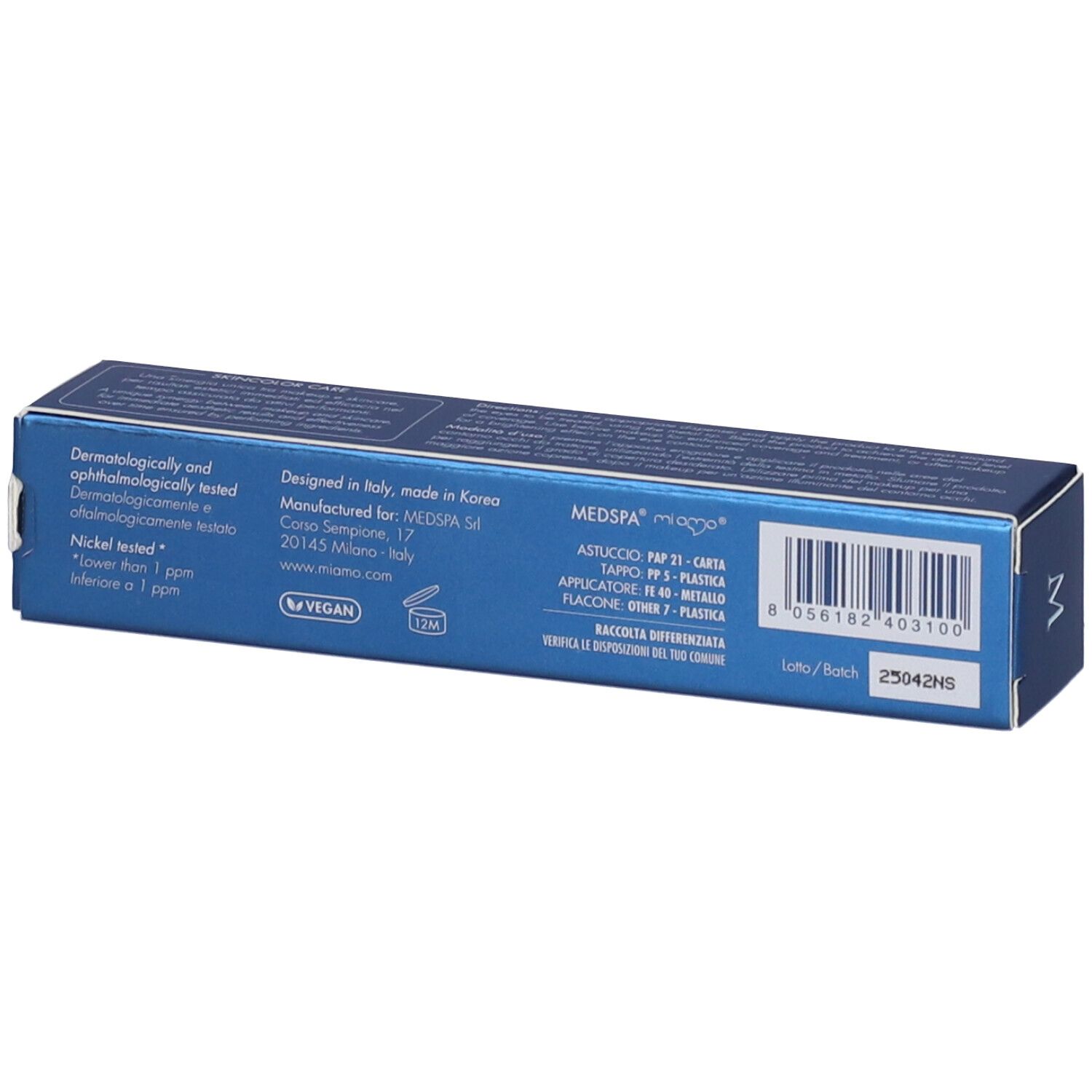 MIAMO Global Eye Defence Sunscreen Concealer SPF 30 Tonalità CARAMEL
