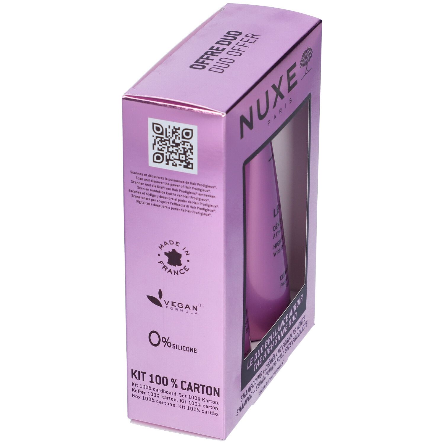 Nuxe Hair Prodigieux® Cofanetto The High Shine Duo Shampoo + Balsamo