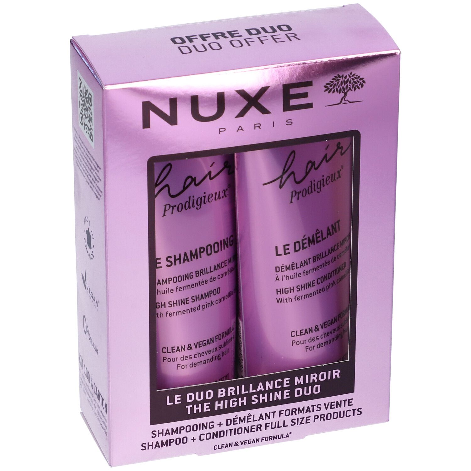 Nuxe Hair Prodigieux® Cofanetto The High Shine Duo Shampoo + Balsamo