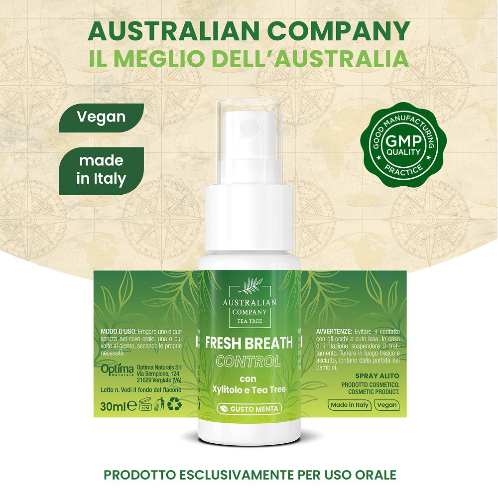 Spray alito fresco, vegan, made in Italy, qualità GMP.