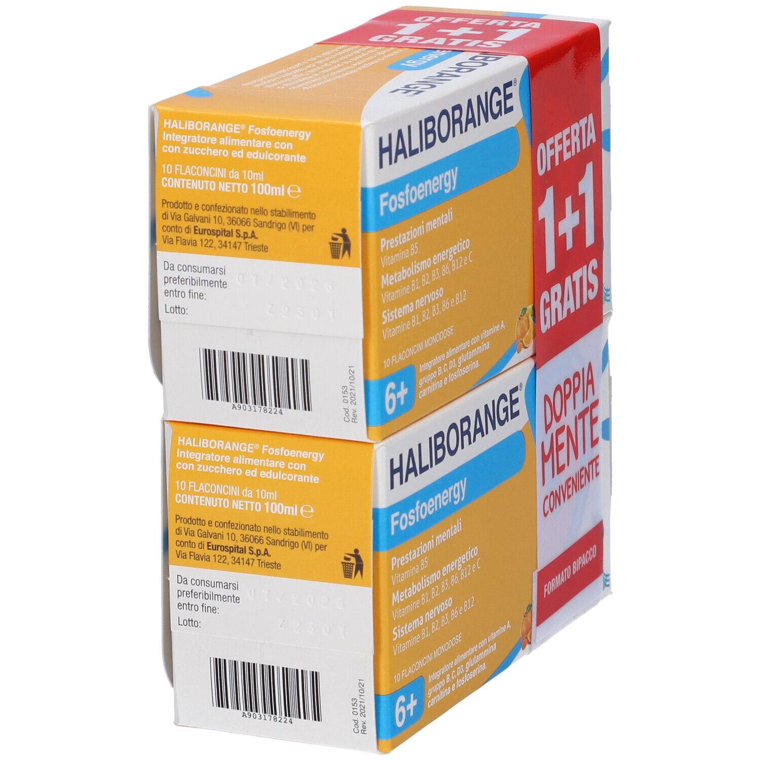 Haliborange Fosfoenergy Flaconcini Bevibili Bipack