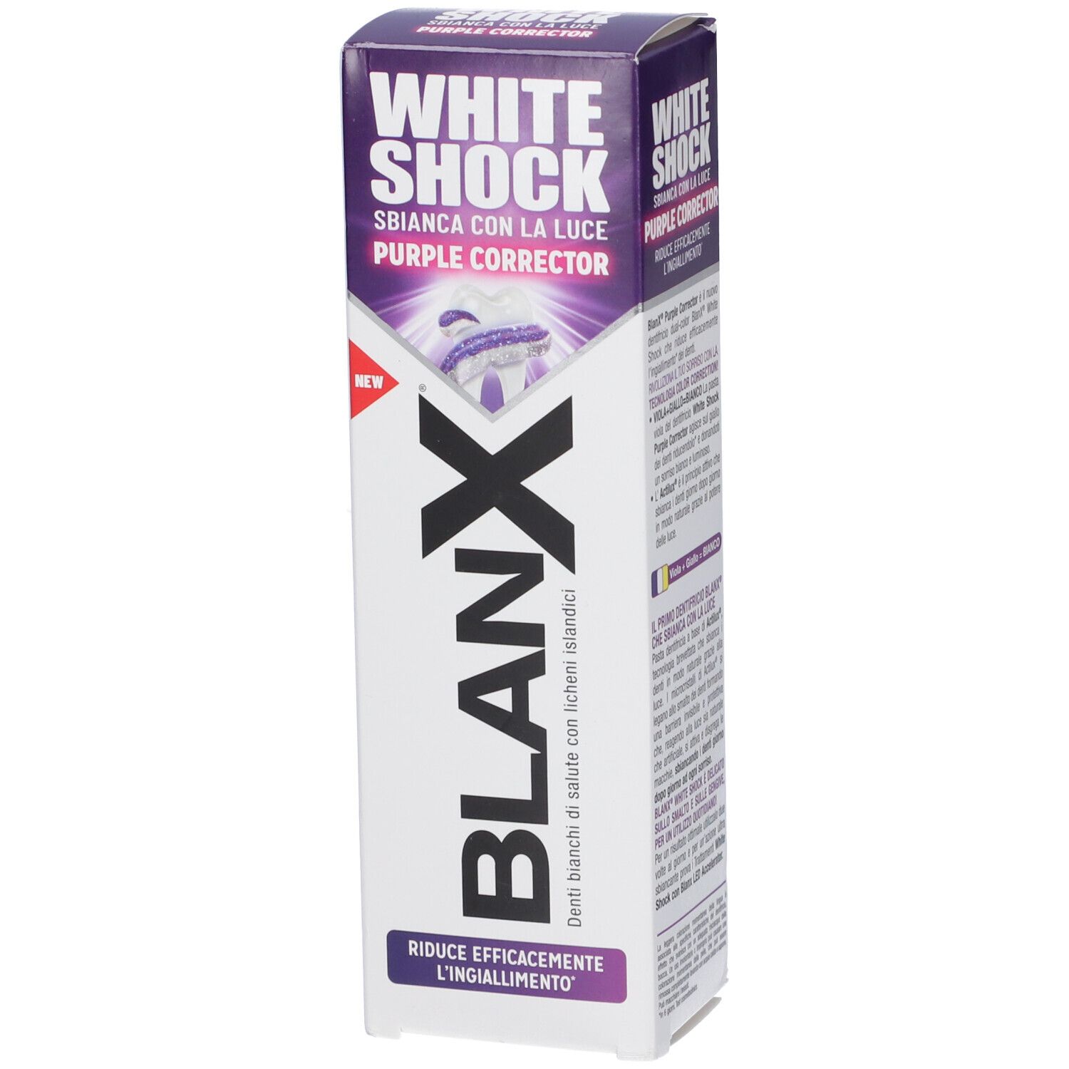Blanx White Shock Purple Corrector Dentifricio