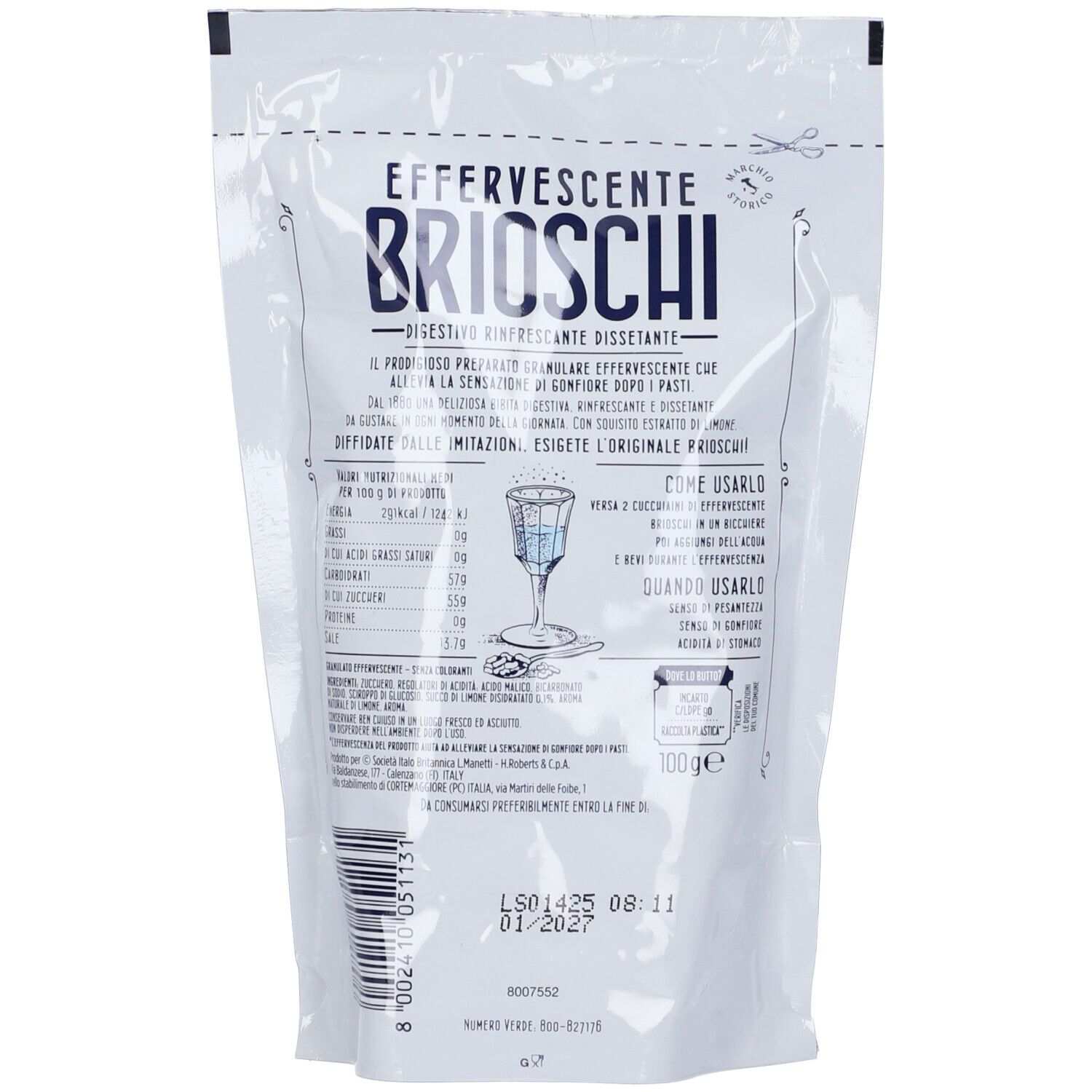 Brioschi Effervescente Doypack Classico