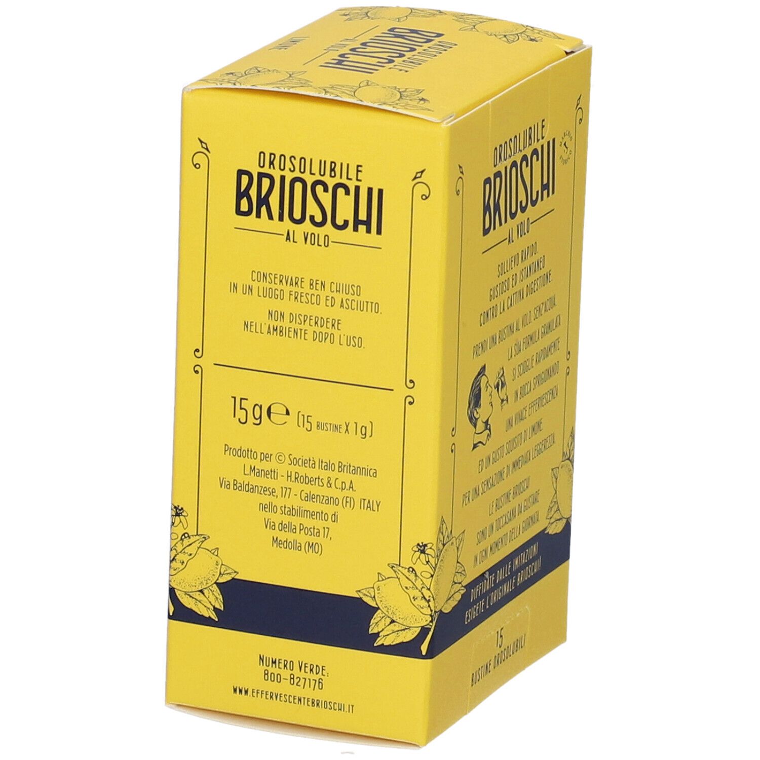 Brioschi Orosolubile Al Volo Limone