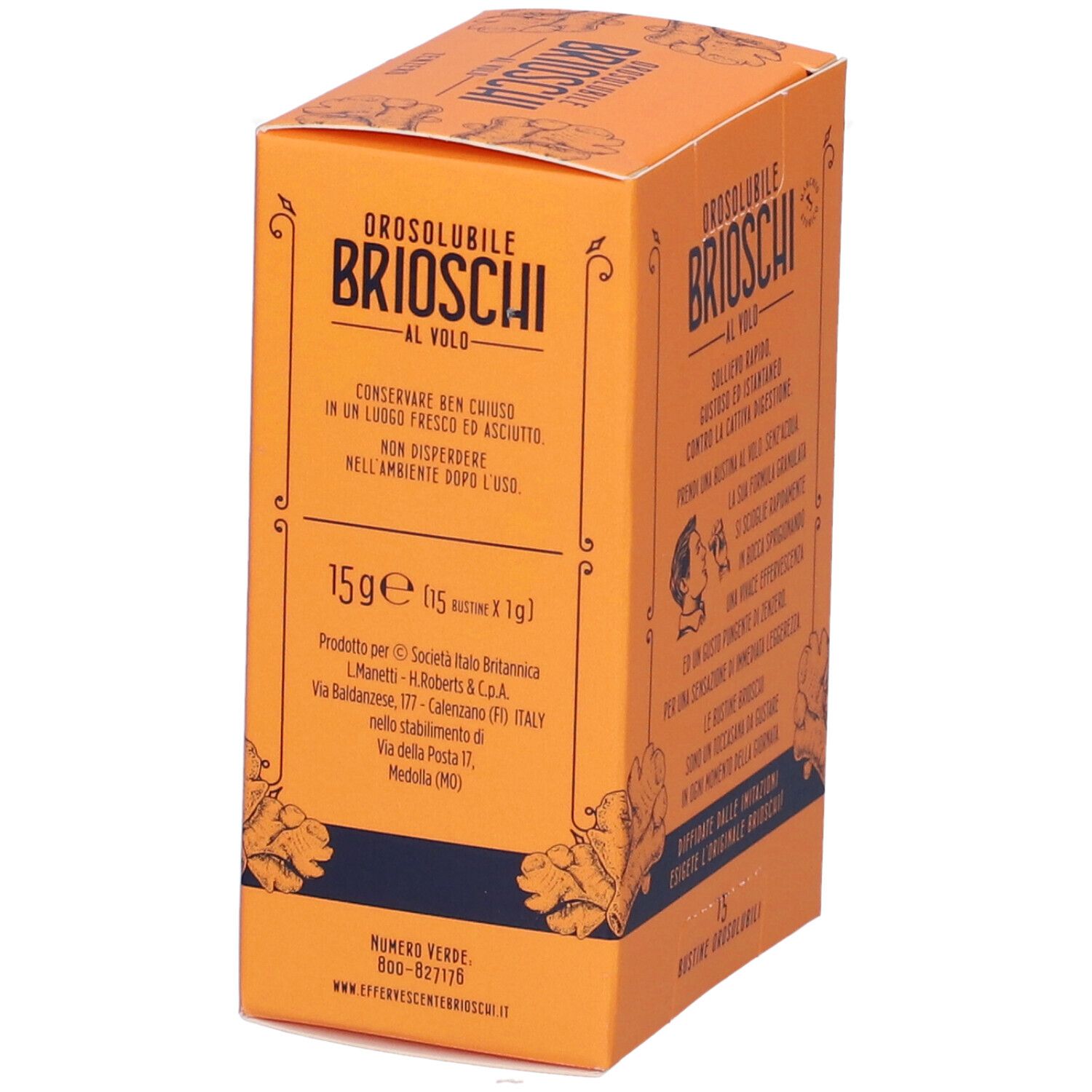 Brioschi Orosolubile Al Volo Zenzero