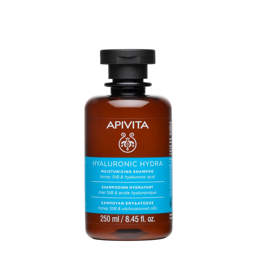 APIVITA Hyaluronic Hydra Shampoo Idratante 250ml con Miele StB e Acido Ialuronico