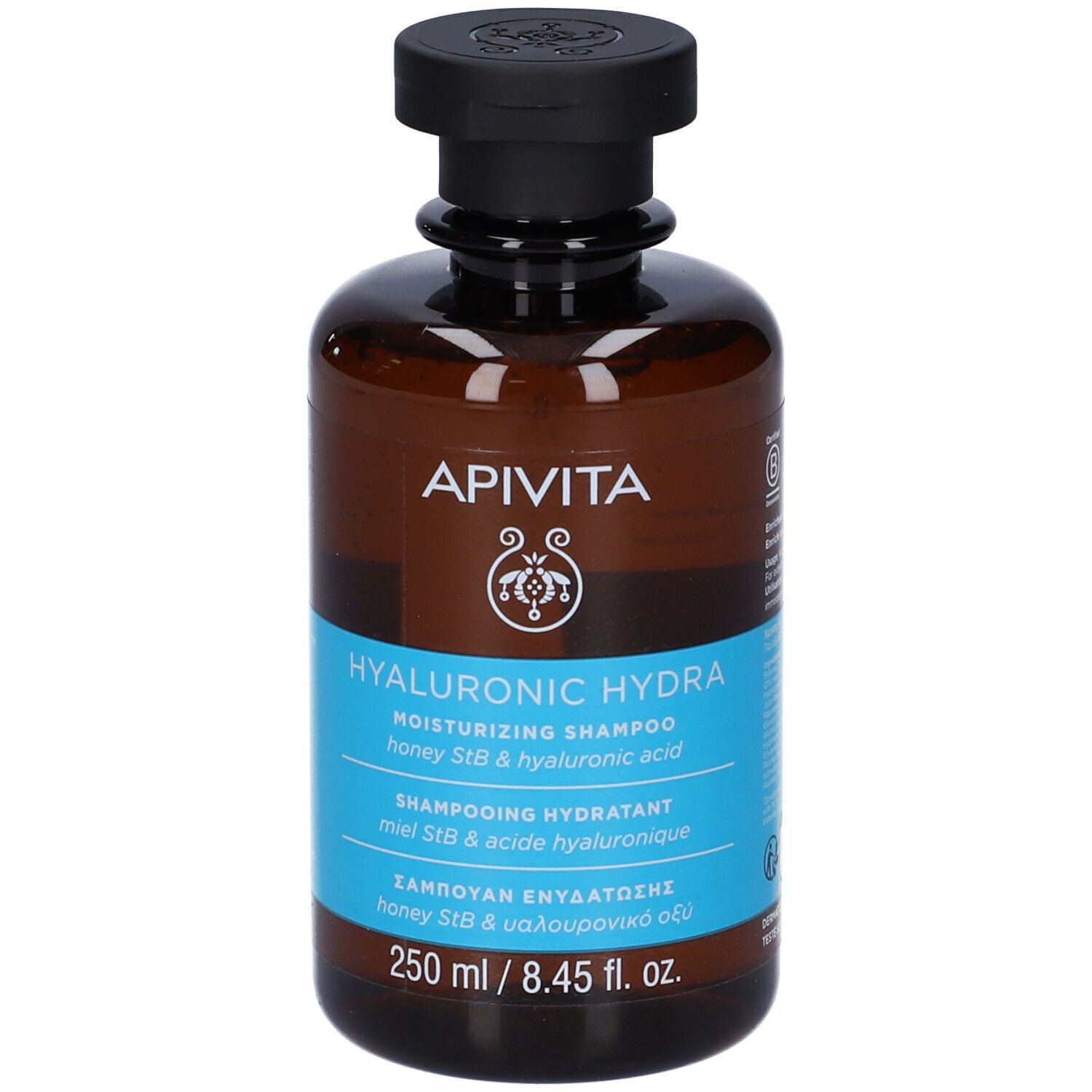 APIVITA Hyaluronic Hydra Shampoo Idratante 250ml con Miele StB e Acido Ialuronico