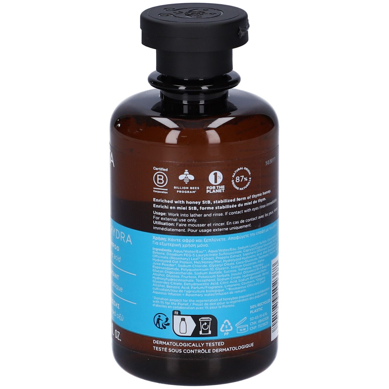 APIVITA Hyaluronic Hydra Shampoo Idratante 250ml con Miele StB e Acido Ialuronico
