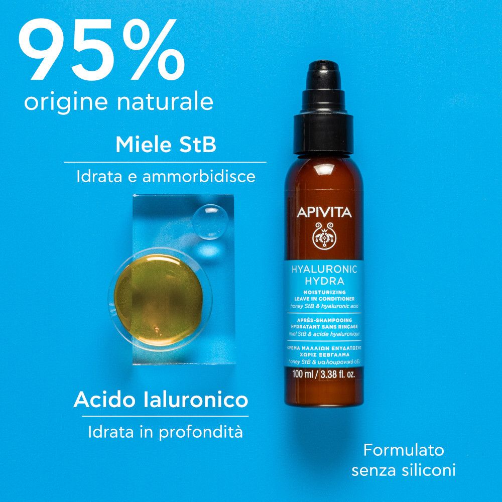 Apivita Hyaluronic Hydra Balsamo Capelli Idratante Leave-In