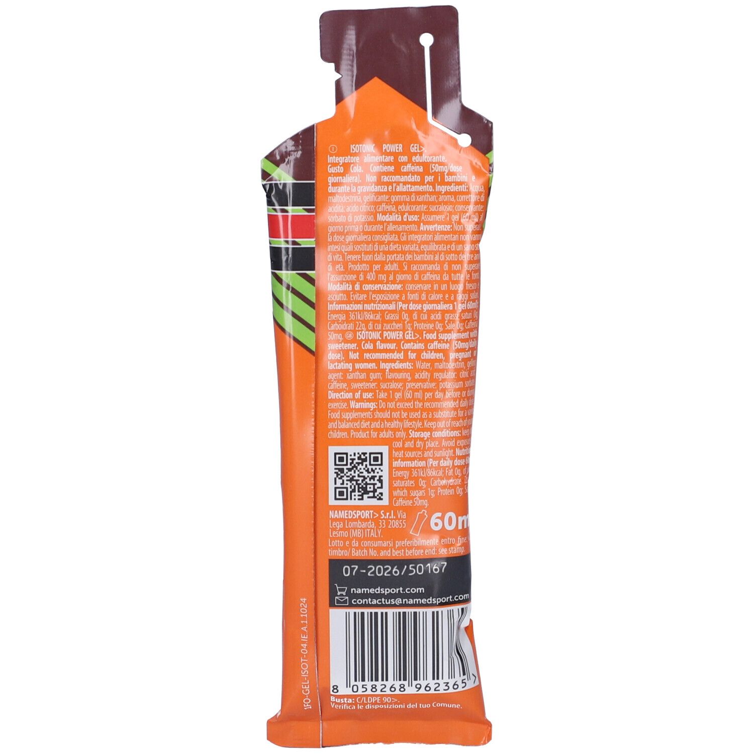 NamedSport Isotonic PowerGel Gusto Cola
