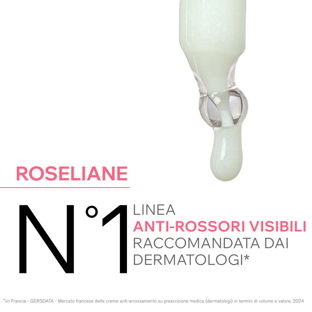 Uriage Roséliane Fluido Dermo-detergente. Flacone rosa con tappo rosso. 250ml.