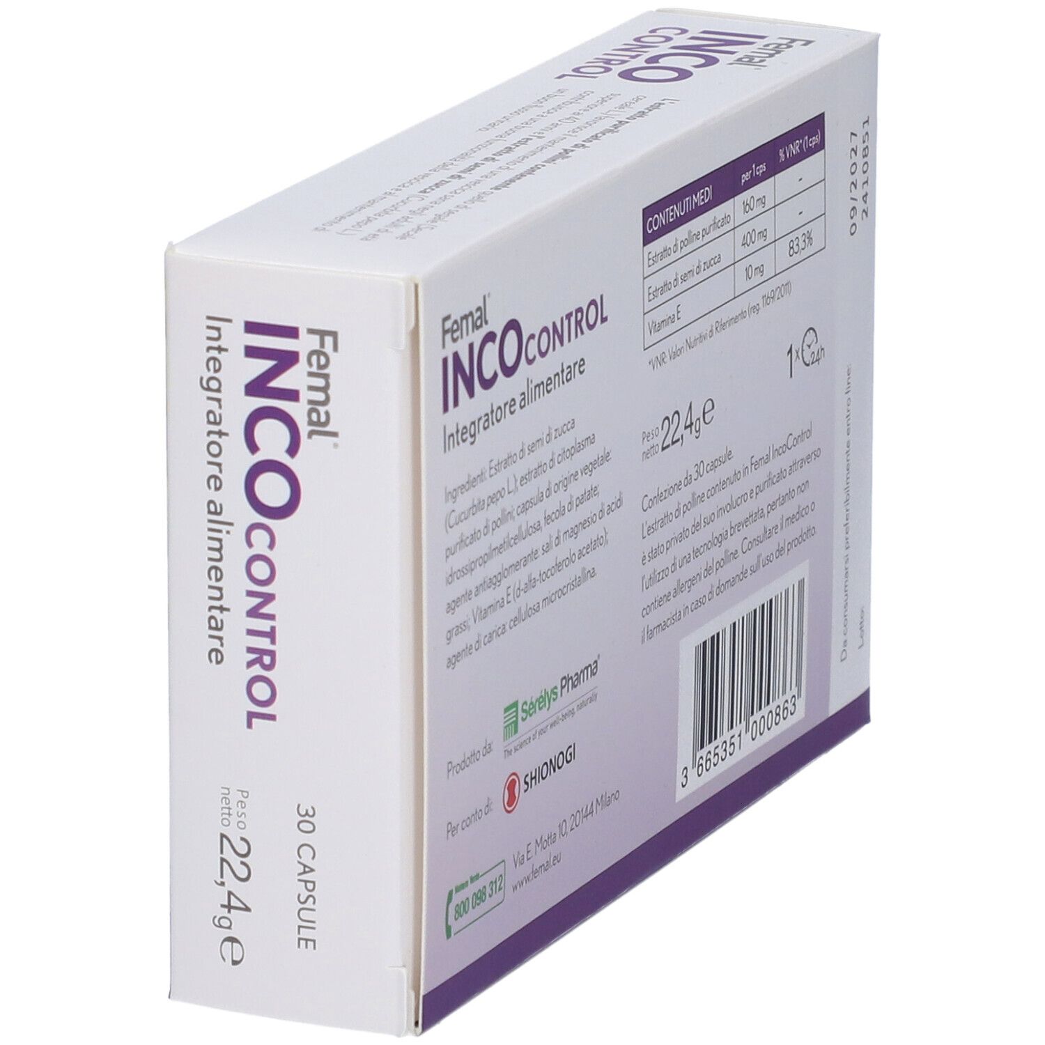 Shionogi Femal INCOcontrol Capsule