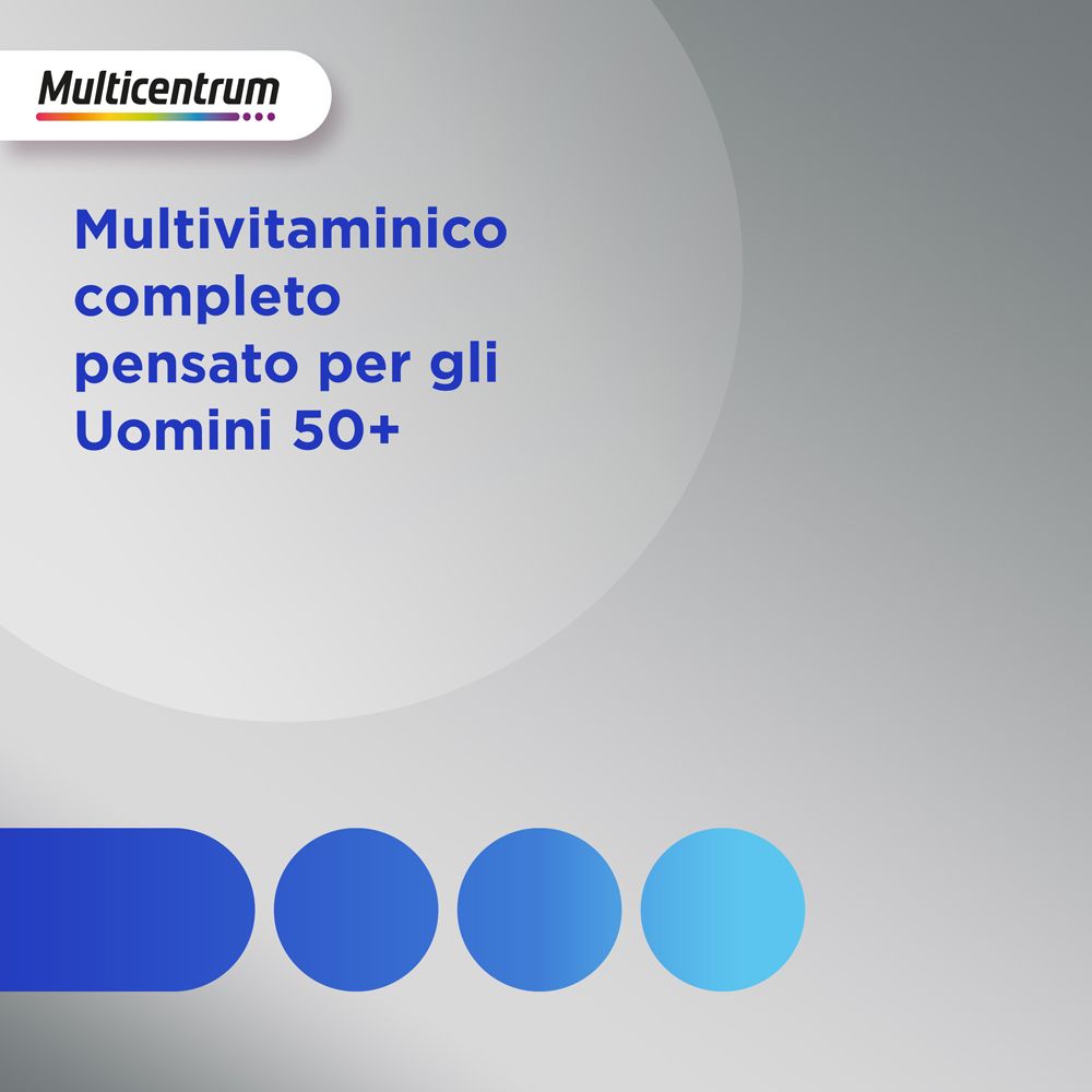 Multicentrum Uomo 50+ Integratore Multivitaminico per Uomini 50+
