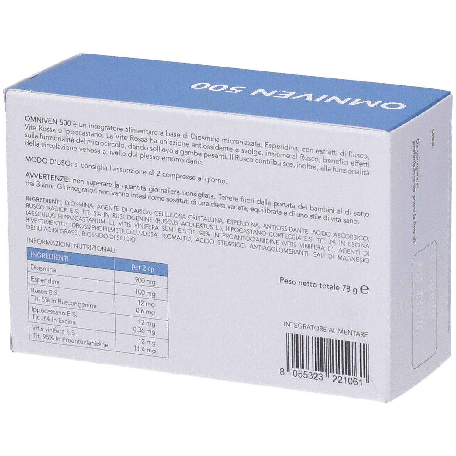 Dulac Omniven 500 120 Compresse