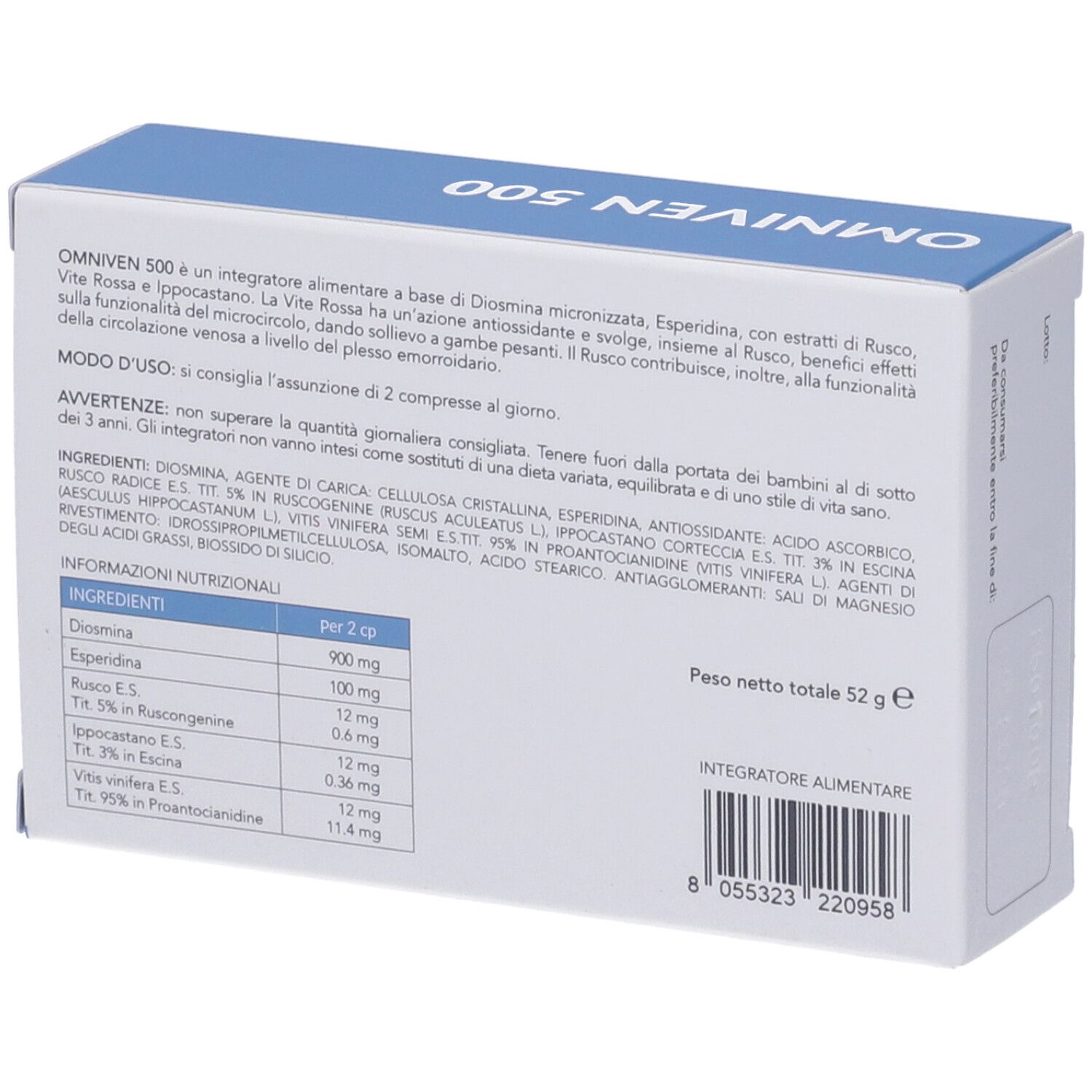Dulac Omniven 500 80 Compresse