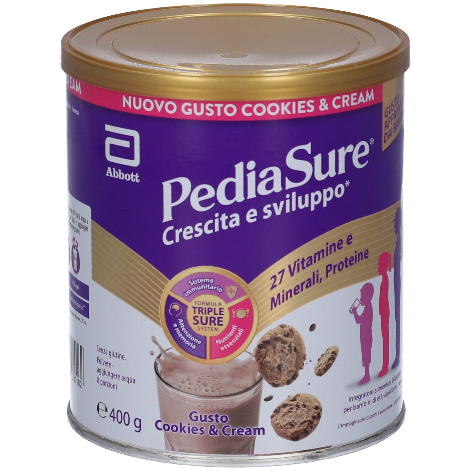 Pediasure Crescita&Sviluppo Integratore Bambini polvere Cookies