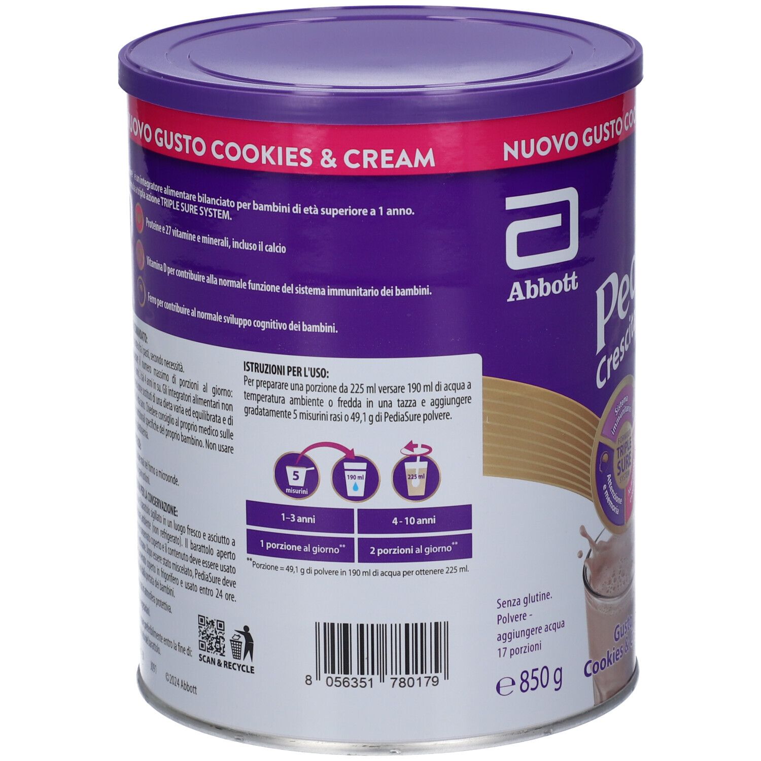 Pediasure Crescita&sviluppo Cookies&Cream