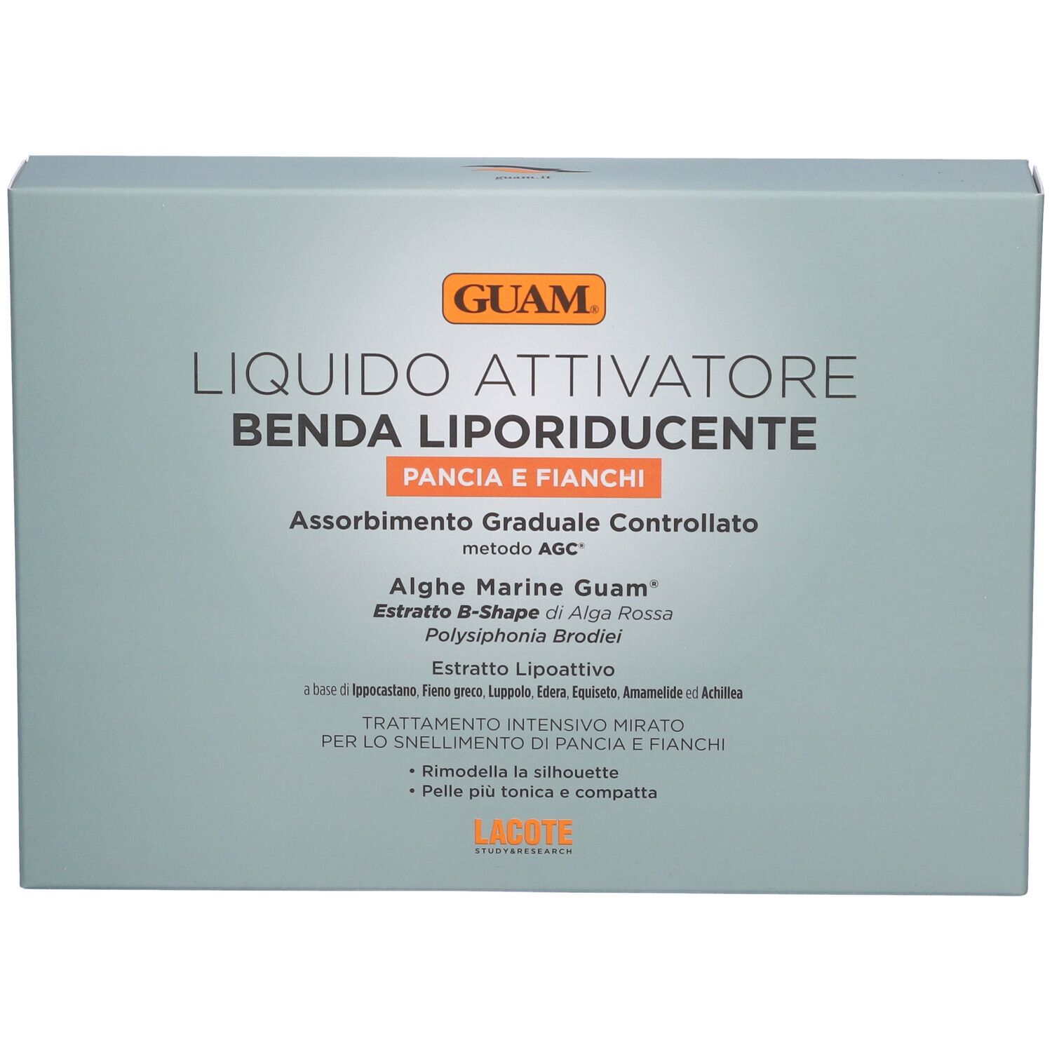 Guam Liquido Attivatore Benda Liporiducente Pancia Fianchi - risparmia il 10% con il codice: Guam10