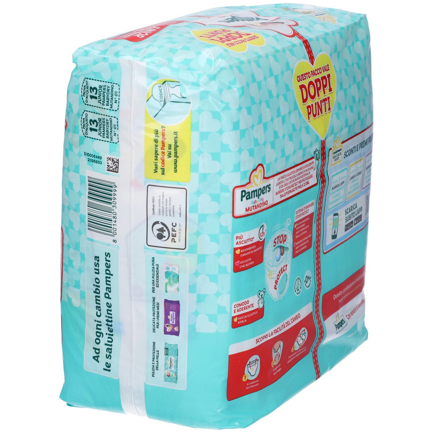 Pampers Baby Dry Mutandino Pannolini Taglia 5 Junior 12/18 Kg Confezione Risparmio