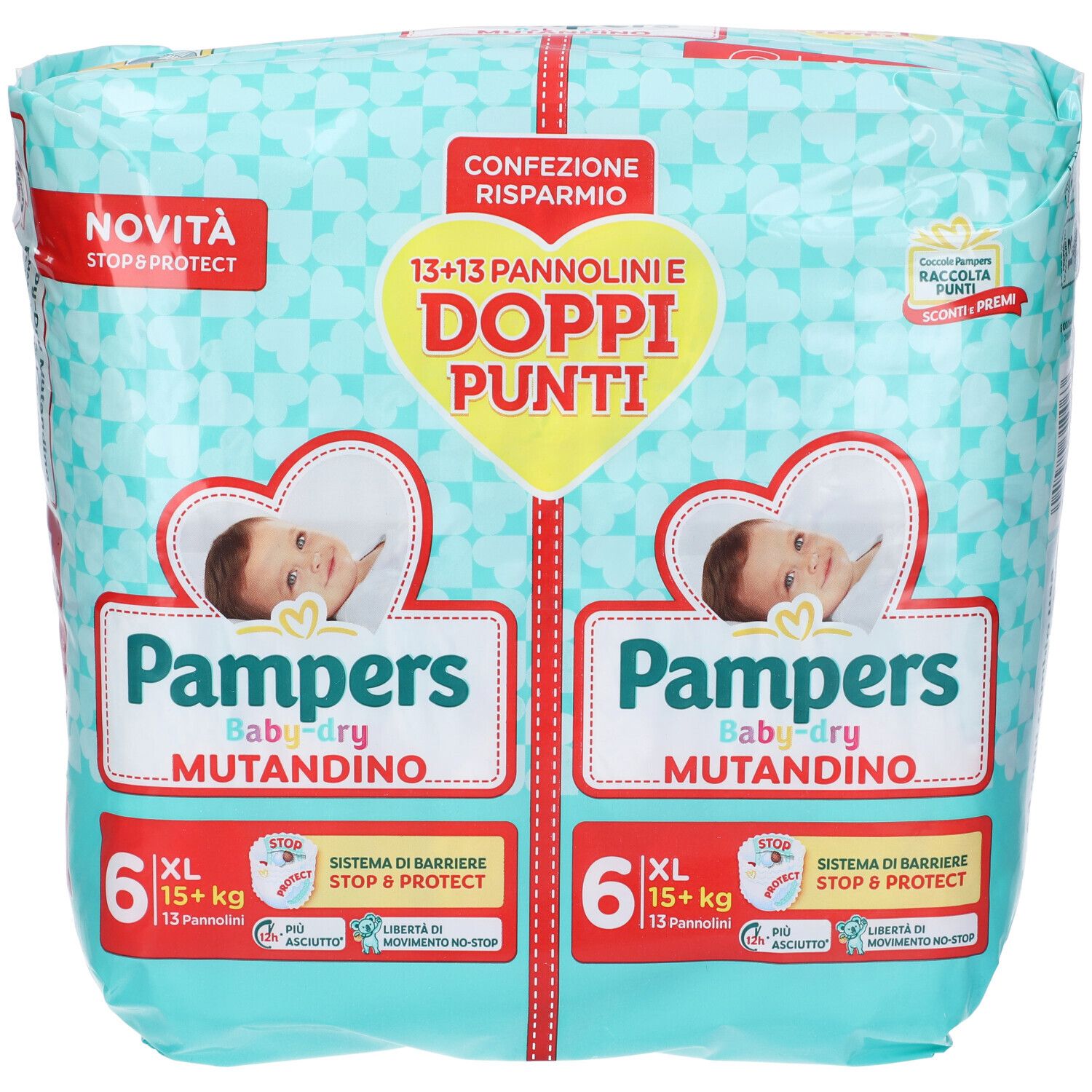 Pampers Baby Dry Mutandino Pannolini Taglia 6 XL 15+ Kg Confezione Risparmio