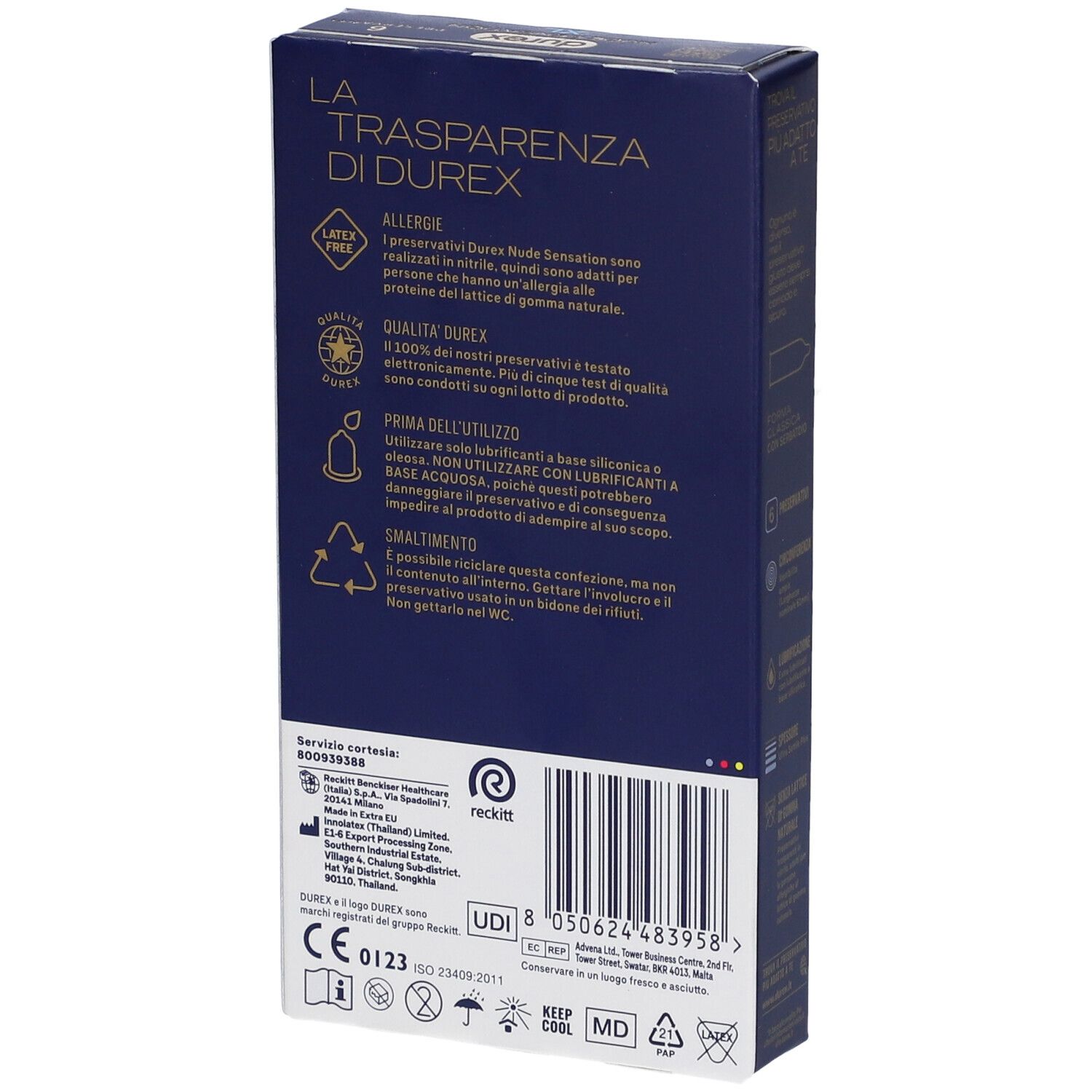 Durex Nude Sensation XL