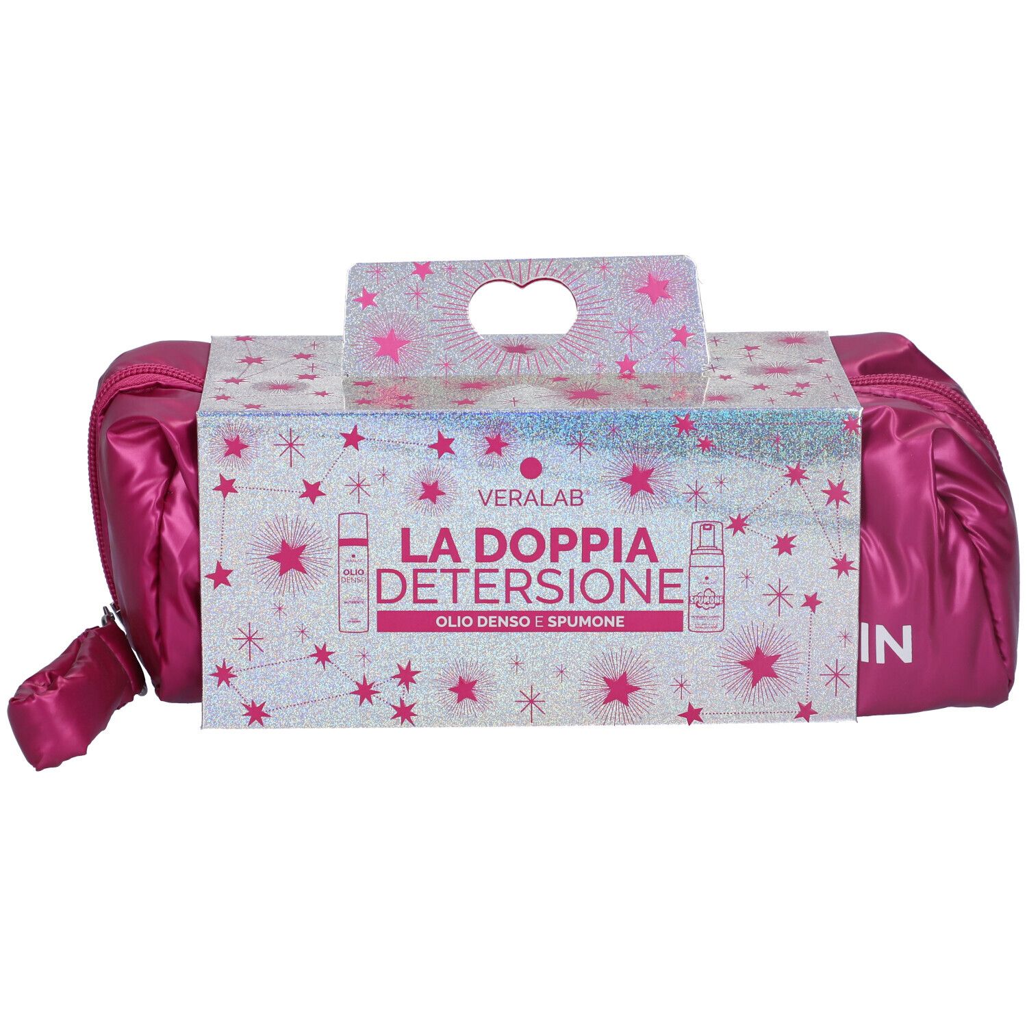 Veralab Kit La Doppia Detersione Olio Denso + Spumone + Pouch