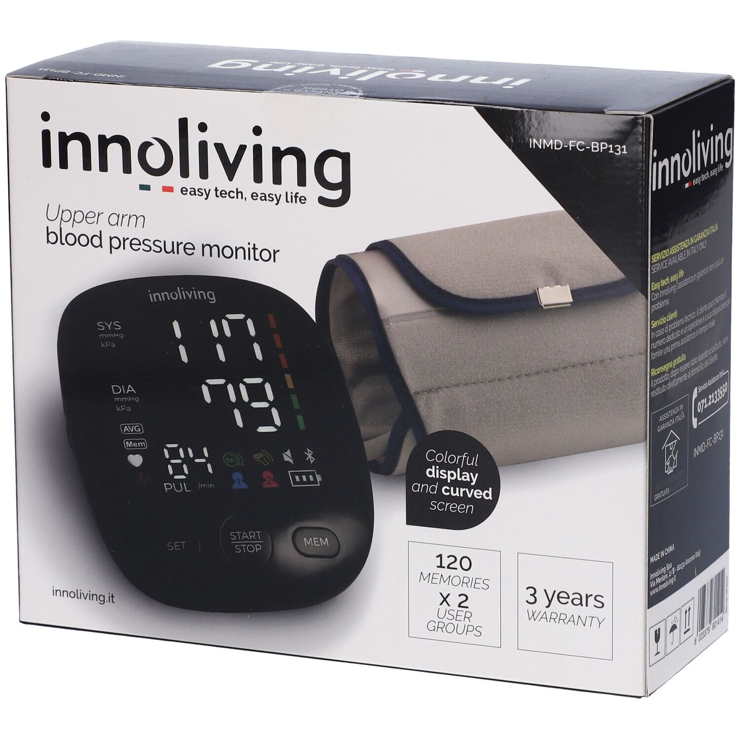 Innoliving Misuratore Di Pressione Da Braccio
