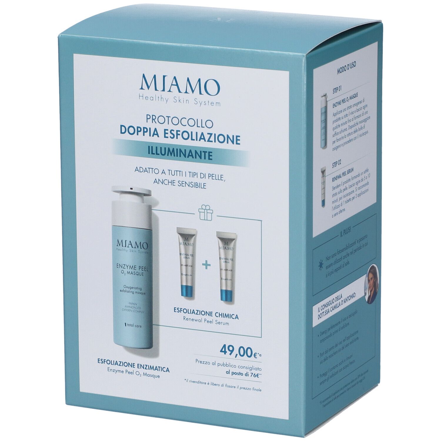 MIAMO Protocollo Doppia Esfoliazione Illuminante