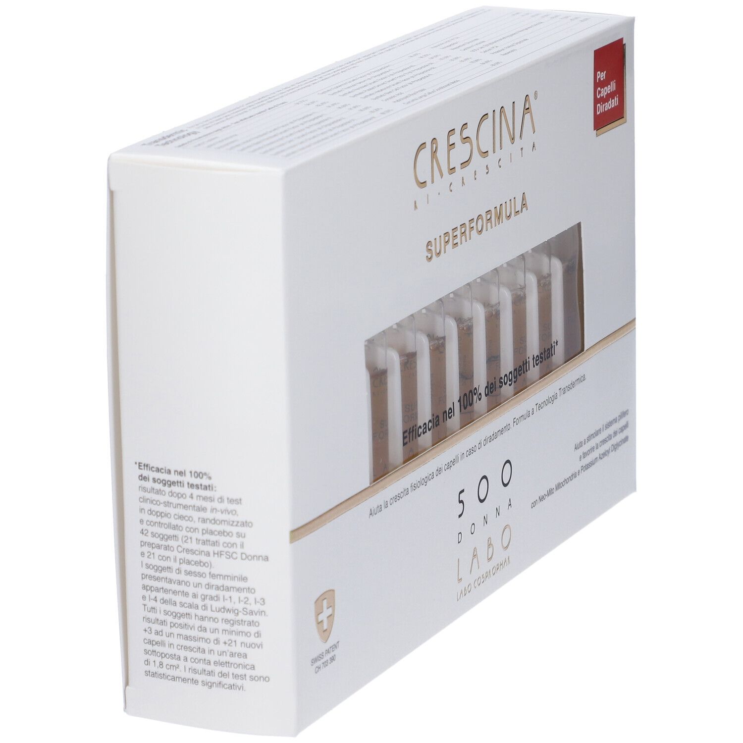 Labo Crescina Ri Crescita Super Formula 500 Donna 20 Fiale 3,5ml