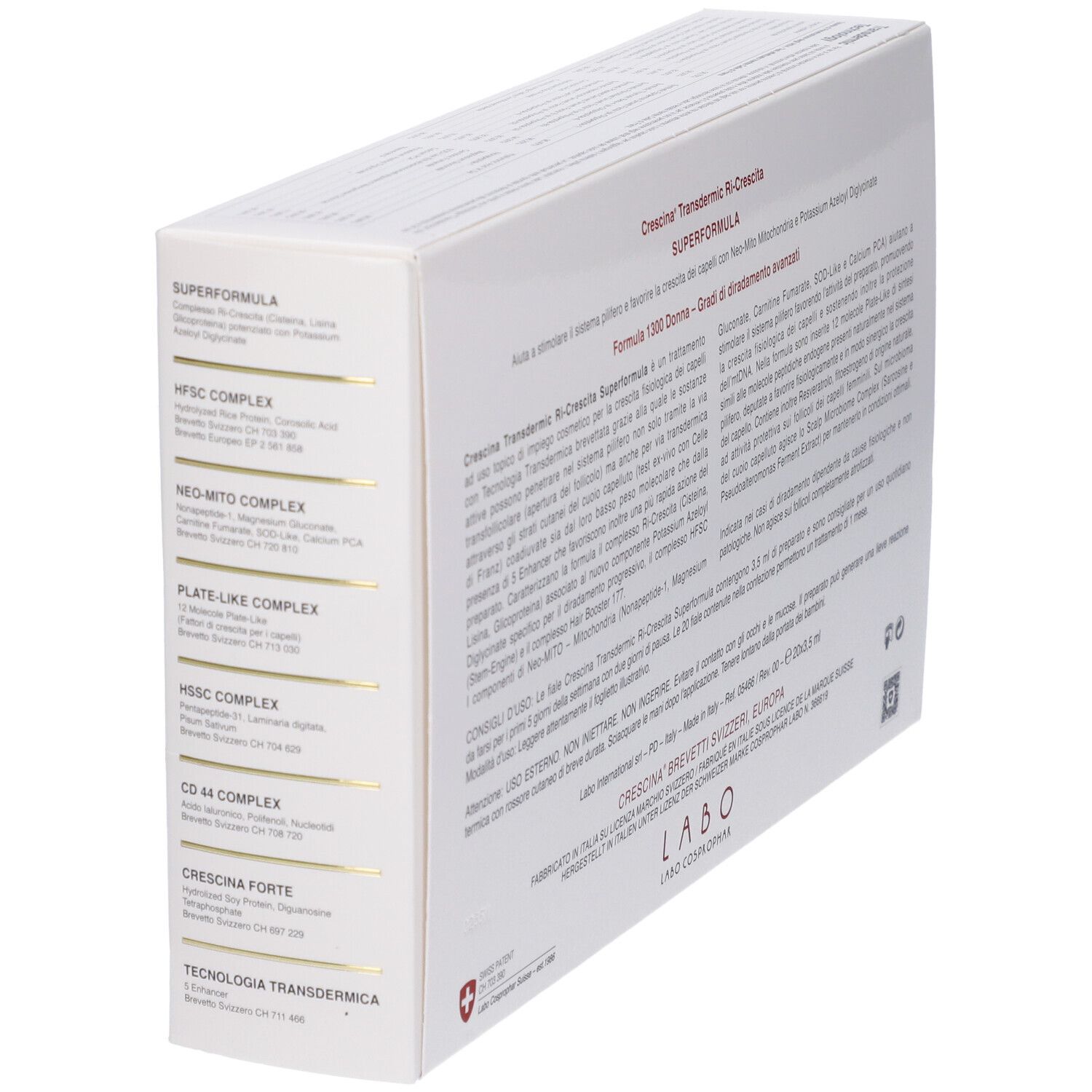 Crescina Ri Crescita Super Formula 1300 Donna 20 Fiale 3,5 ml
