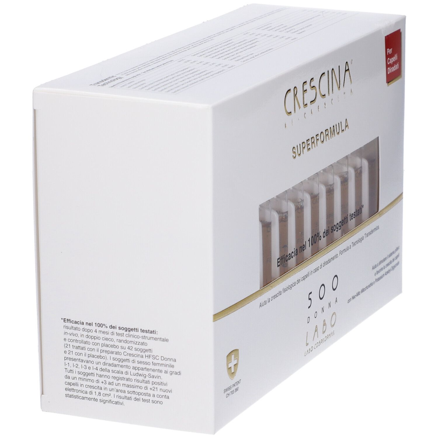 Crescina Ri Crescita Super Formula 500 Donna 40 Fiale 3,5 ml