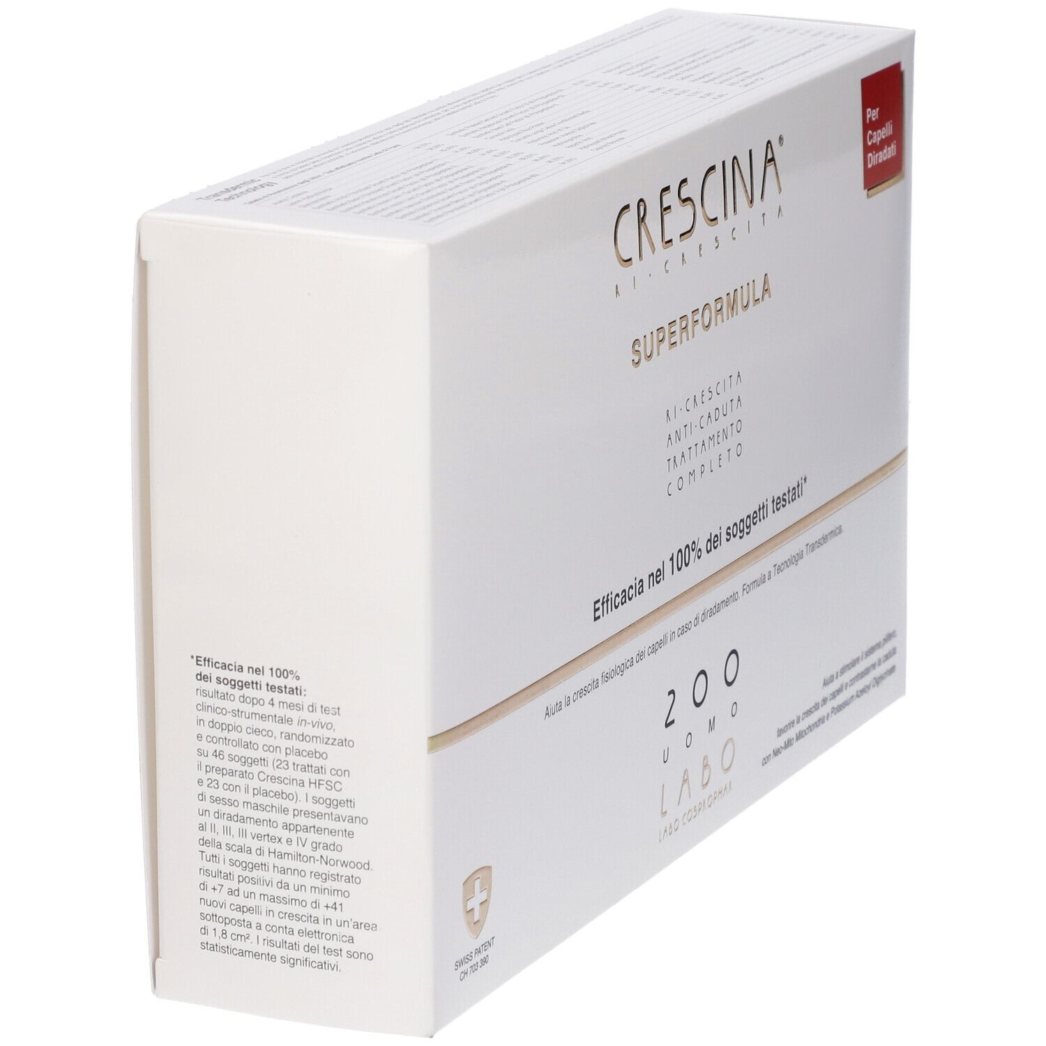 Crescina Ri Crescita Super Formula 200 Uomo Tc 10+10 Fiale 3,5 ml