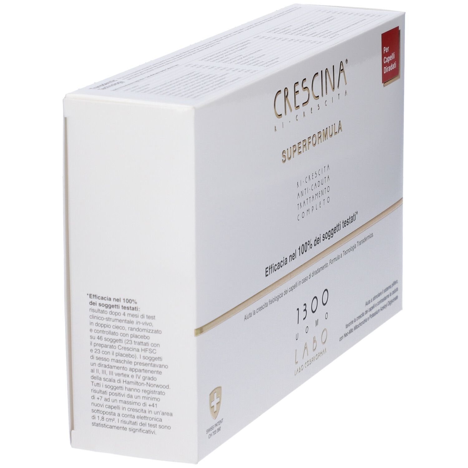Crescina Ri Crescita Super Formula 1300 Uomo Tc 10+10 Fiale 3,5 ml