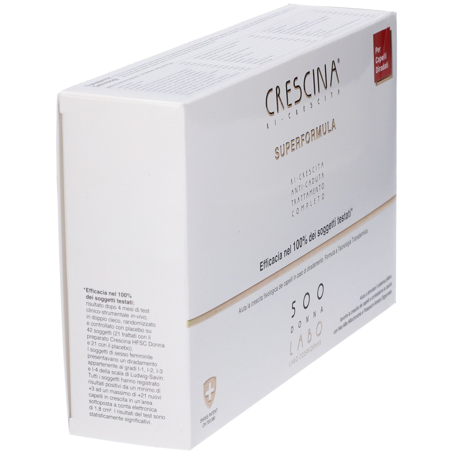 Crescina Ri Crescita Super Formula 500 Donna Tc 10+10 Fiale 3,5 ml