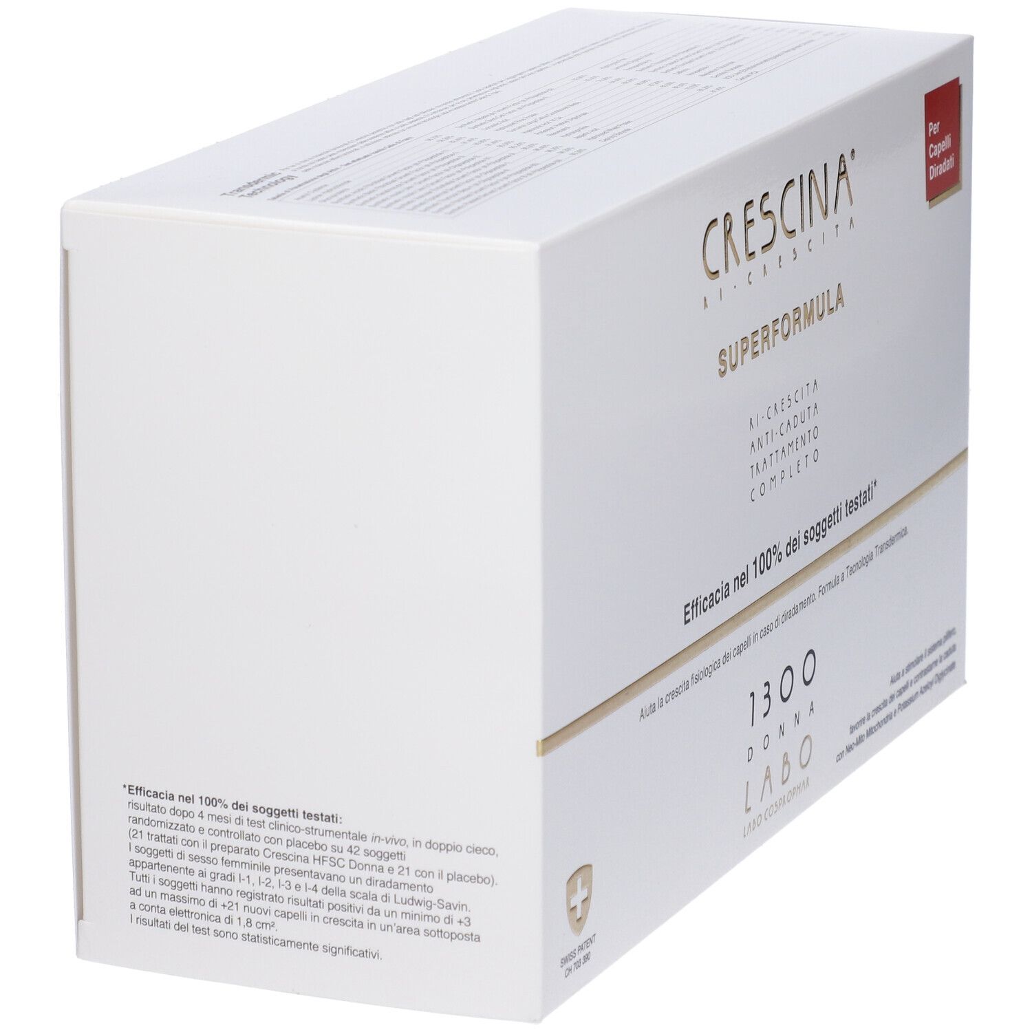 Crescina Ri Crescita Super Formula 1300 Donna Tc 20+20 Fiale 3,5 ml