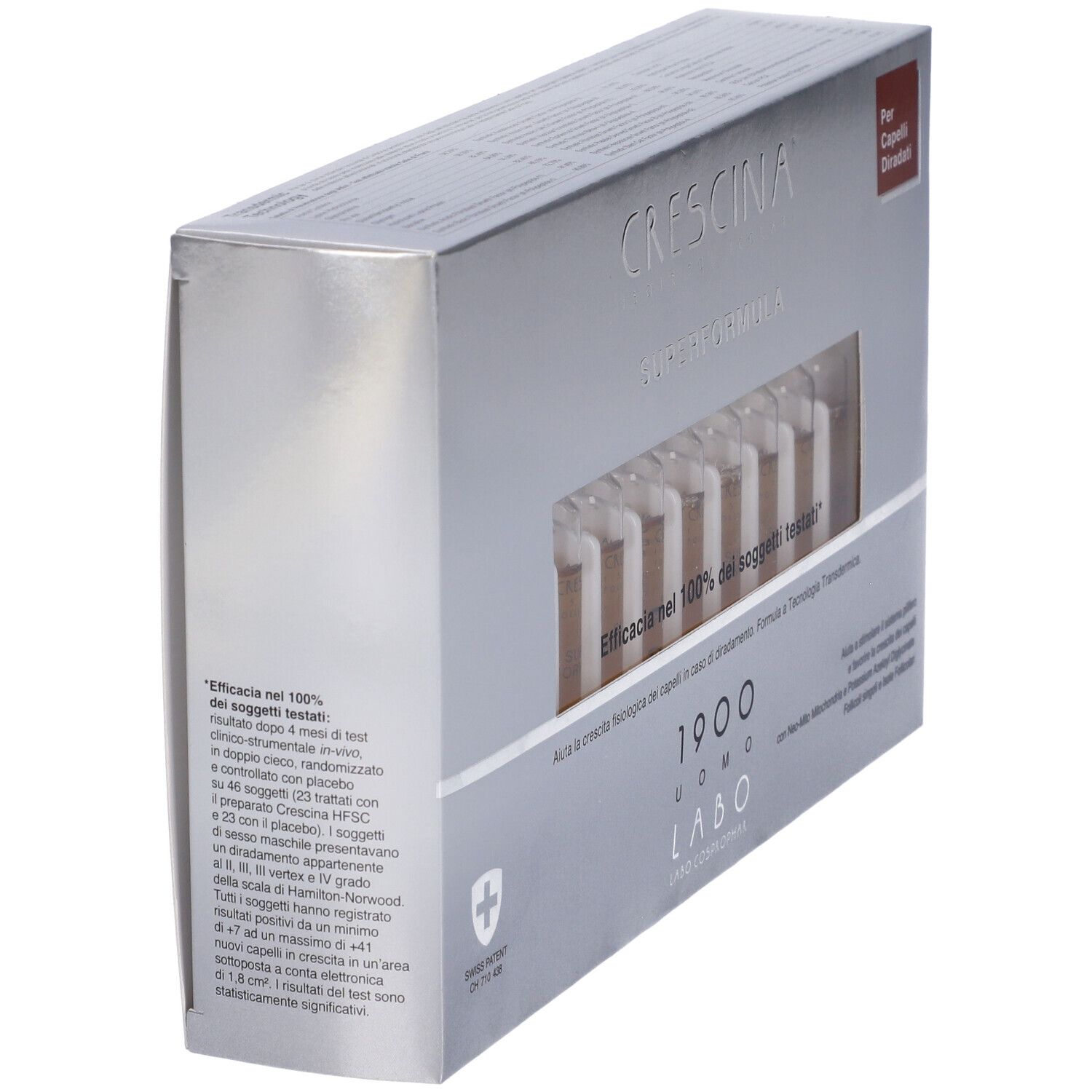 Crescina Isole Follicolari Super Formula 1900 Uomo 20 Fiale 3,5 ml
