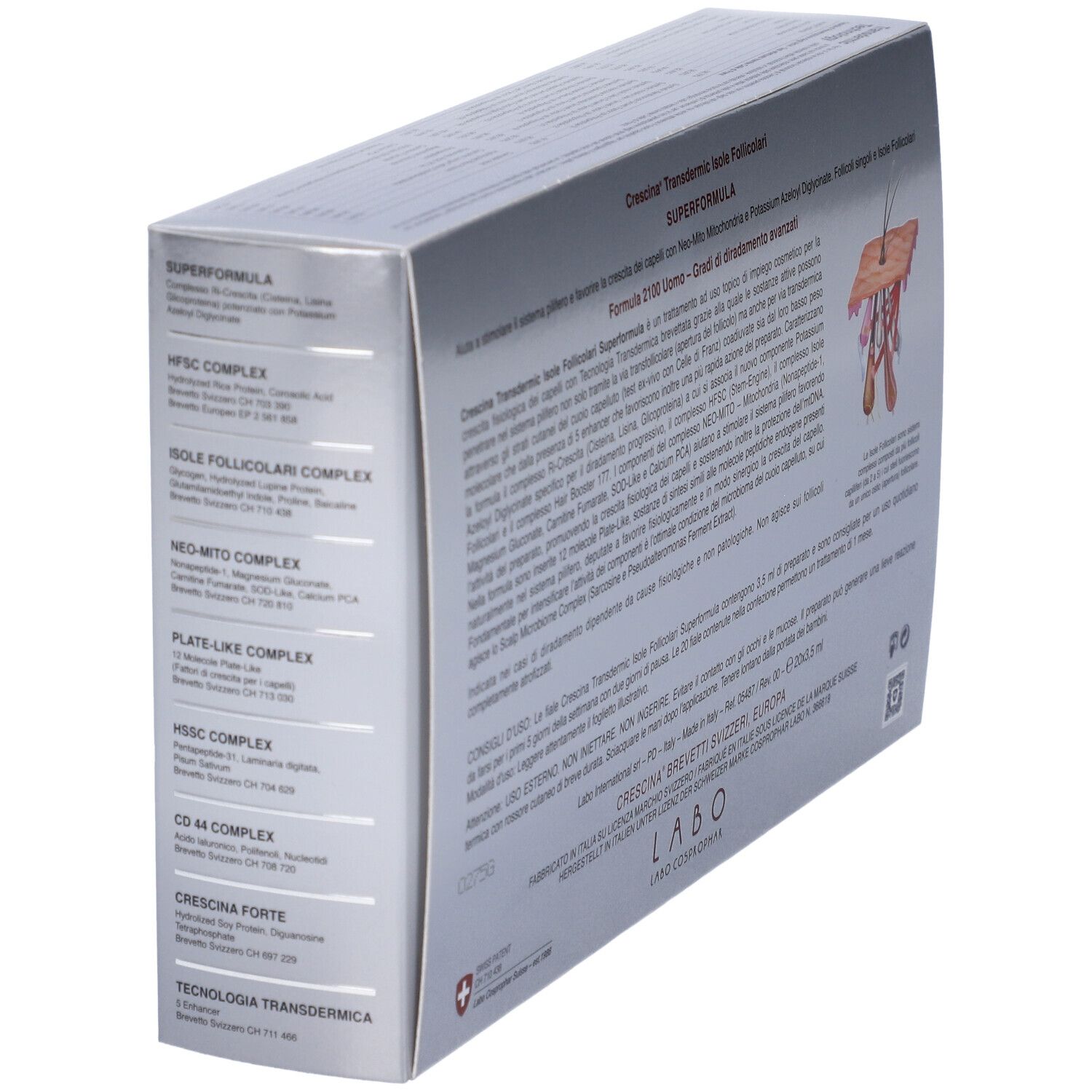 Labo Crescina Ri Crescita Super Formula 1300 Donna 40 Fiale 3,5ml