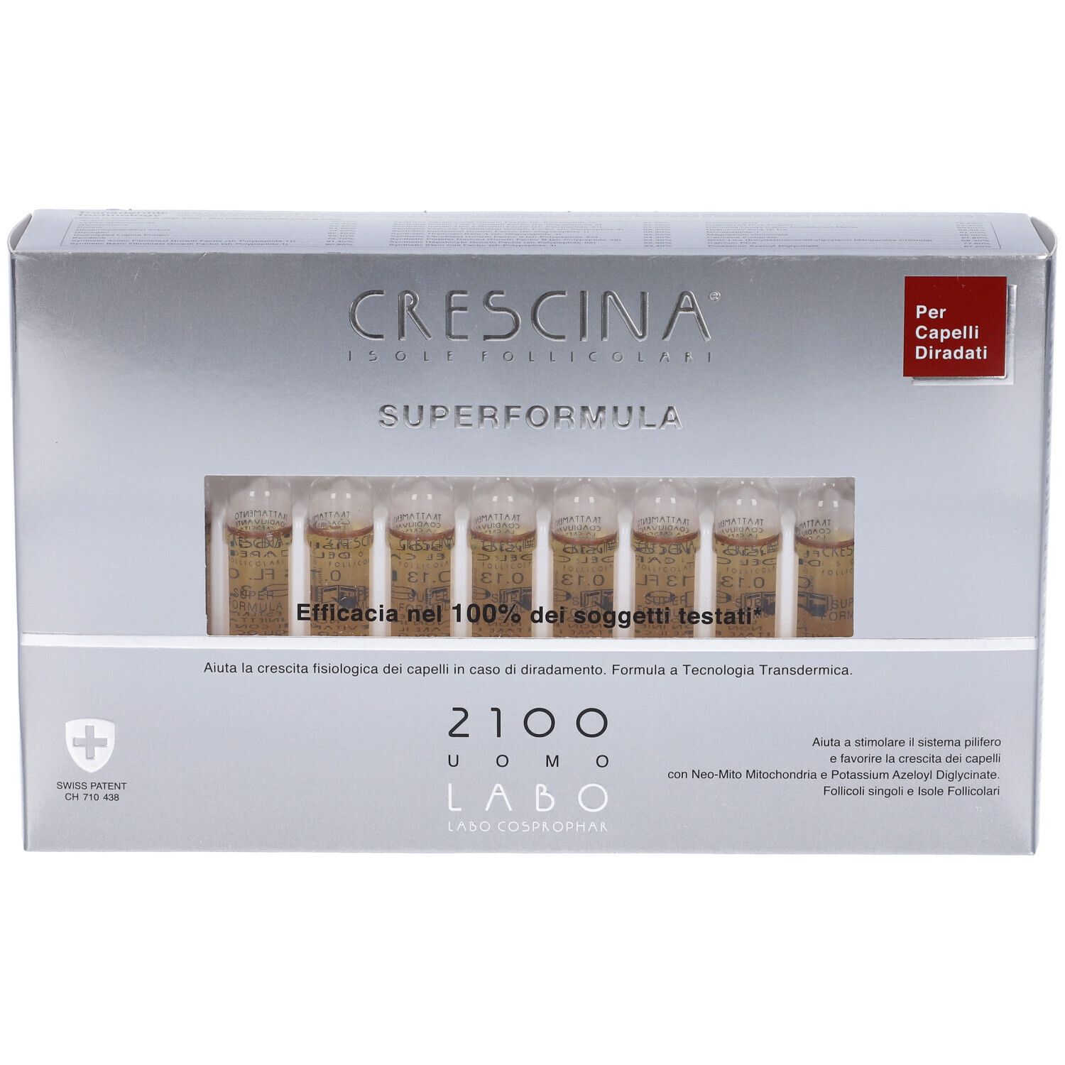 Labo Crescina Ri Crescita Super Formula 1300 Donna 40 Fiale 3,5ml