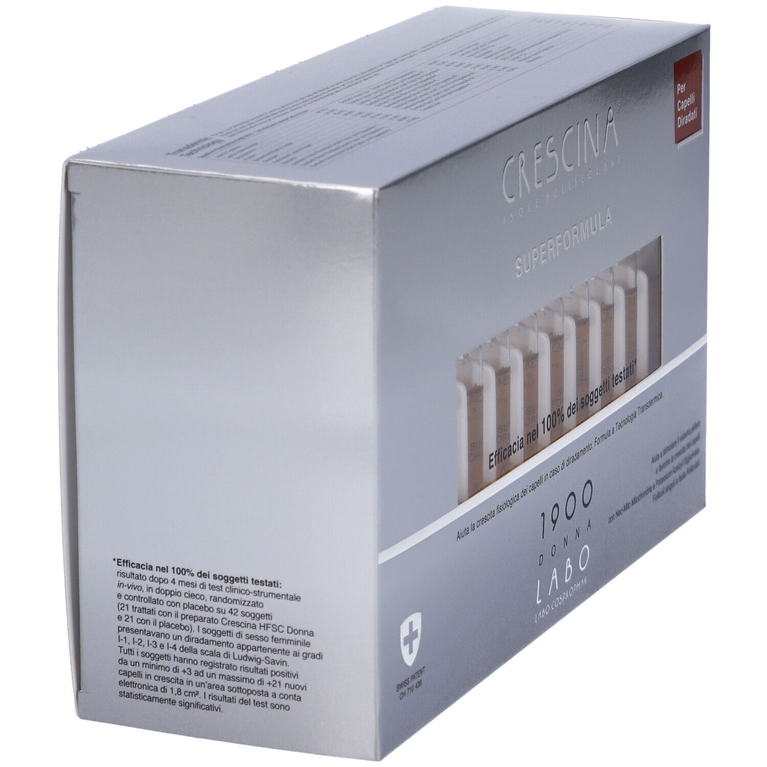 Crescina Isole Follicolari Super Formula 1900 Donna 40 Fiale 3,5 ml