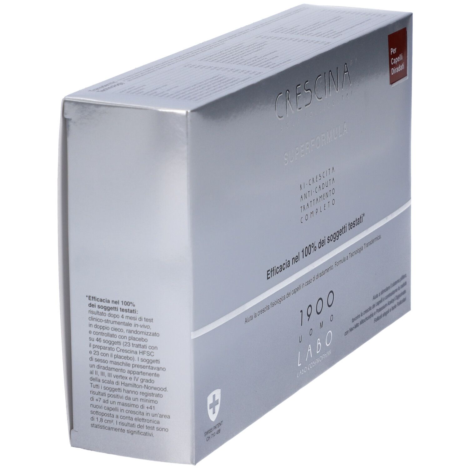 Crescina Isole Follicolari Super Formula 1900 Uomo Tc 10+10 Fiale 3,5 ml