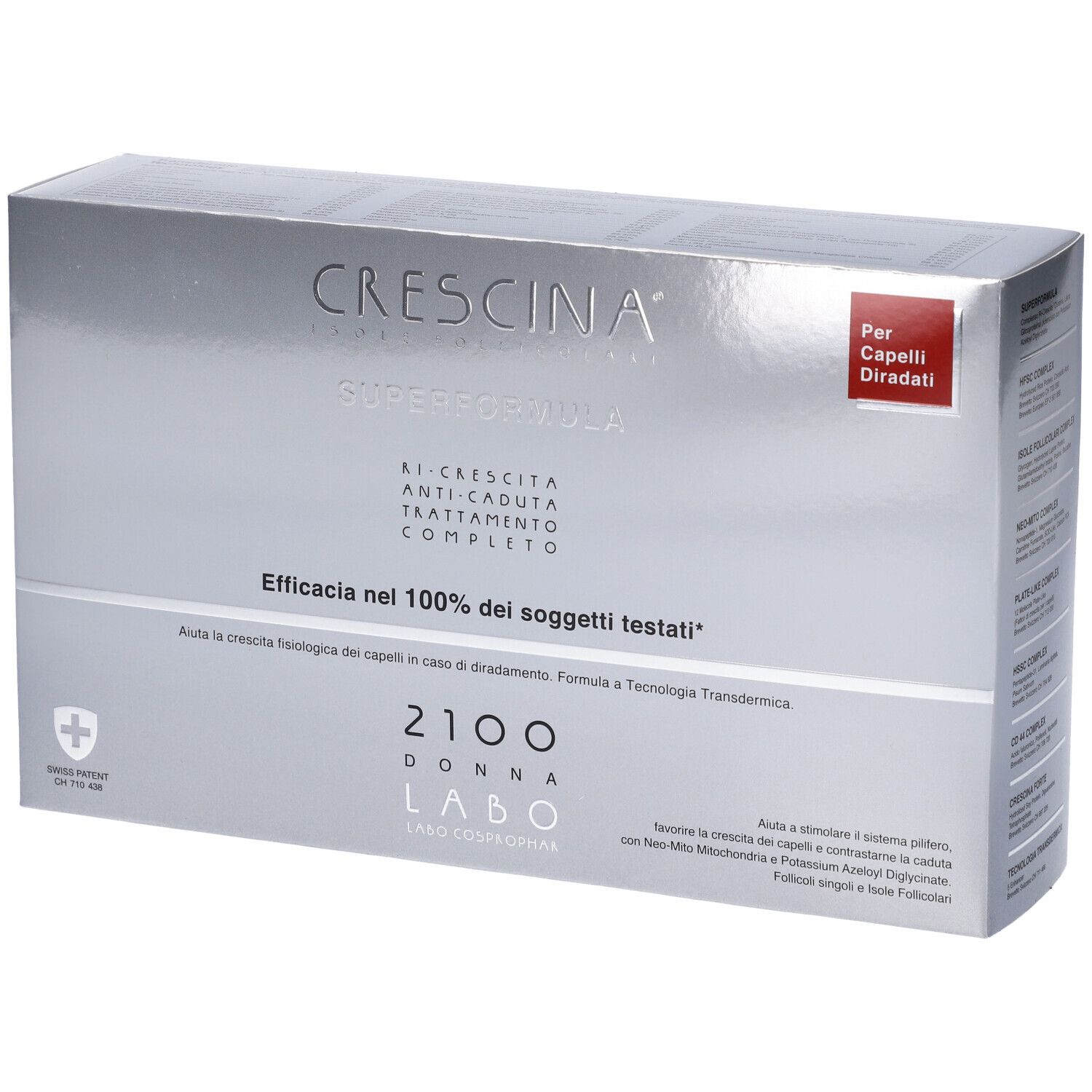 Crescina Isole Follicolari Super Formula 2100 Donna Tc 10+10 Fiale 3,5 ml