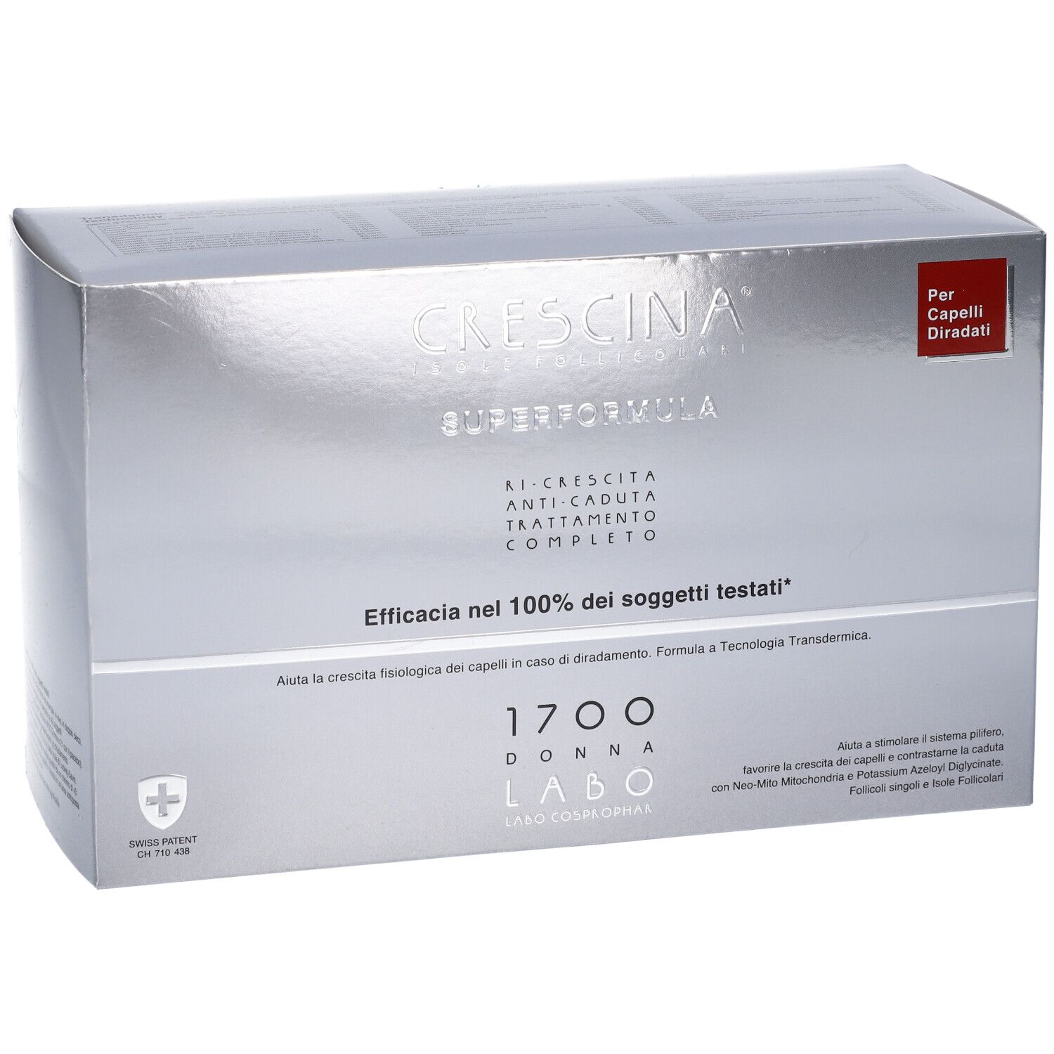 Labo Crescina Isole Follicolari Super Formula 1700 Donna Tc 20+20 Fiale 3,5ml