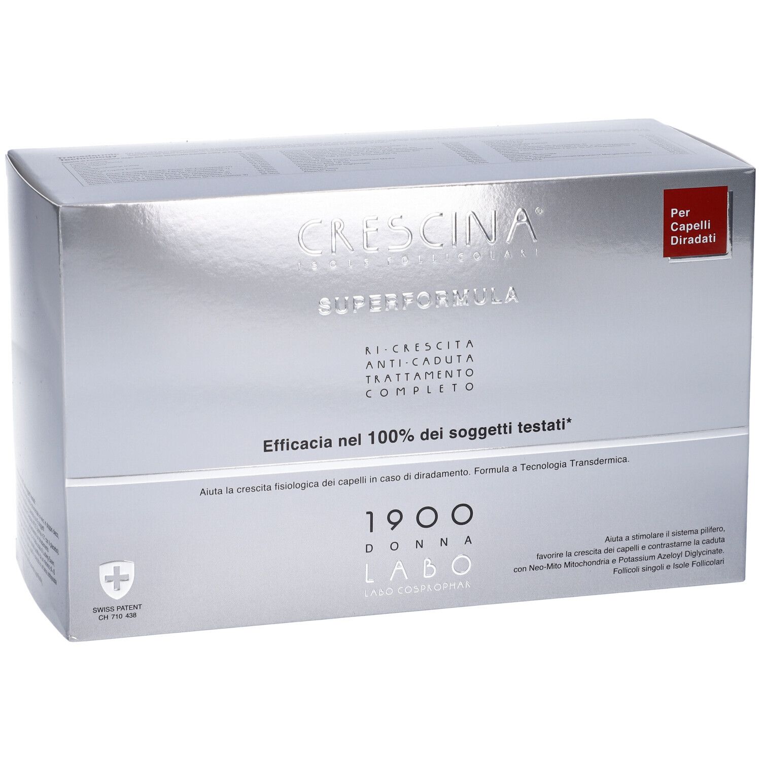 Labo Crescina Isole Follicolari Super Formula 1700 Uomo Tc 20+20 Fiale 3,5ml