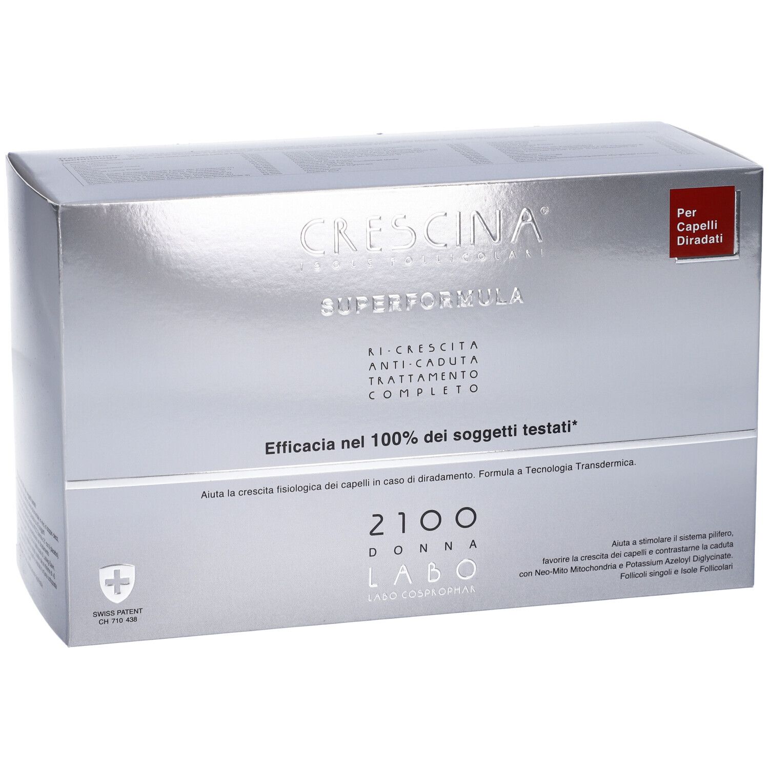 Labo Crescina Isole Follicolari Super Formula 1700 Uomo Tc 20+20 Fiale 3,5ml
