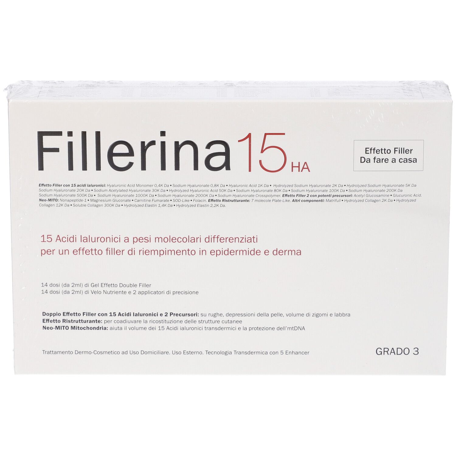 Fillerina 15 Ha Base Grado 3 Flacone 30+30 ml