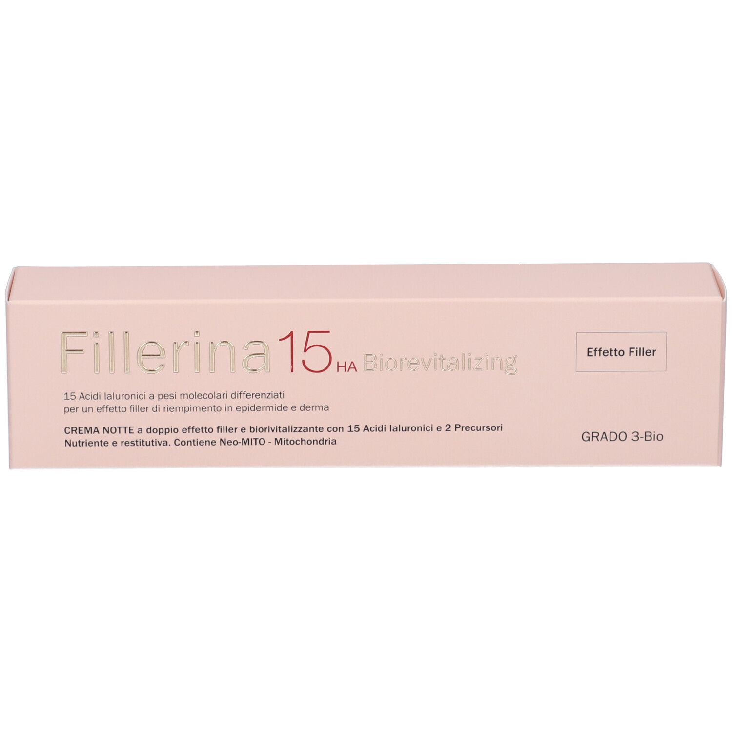 Fillerina 15 Ha Biorevitalizing Night Cream Grado 3 Bio Tubo 50 ml