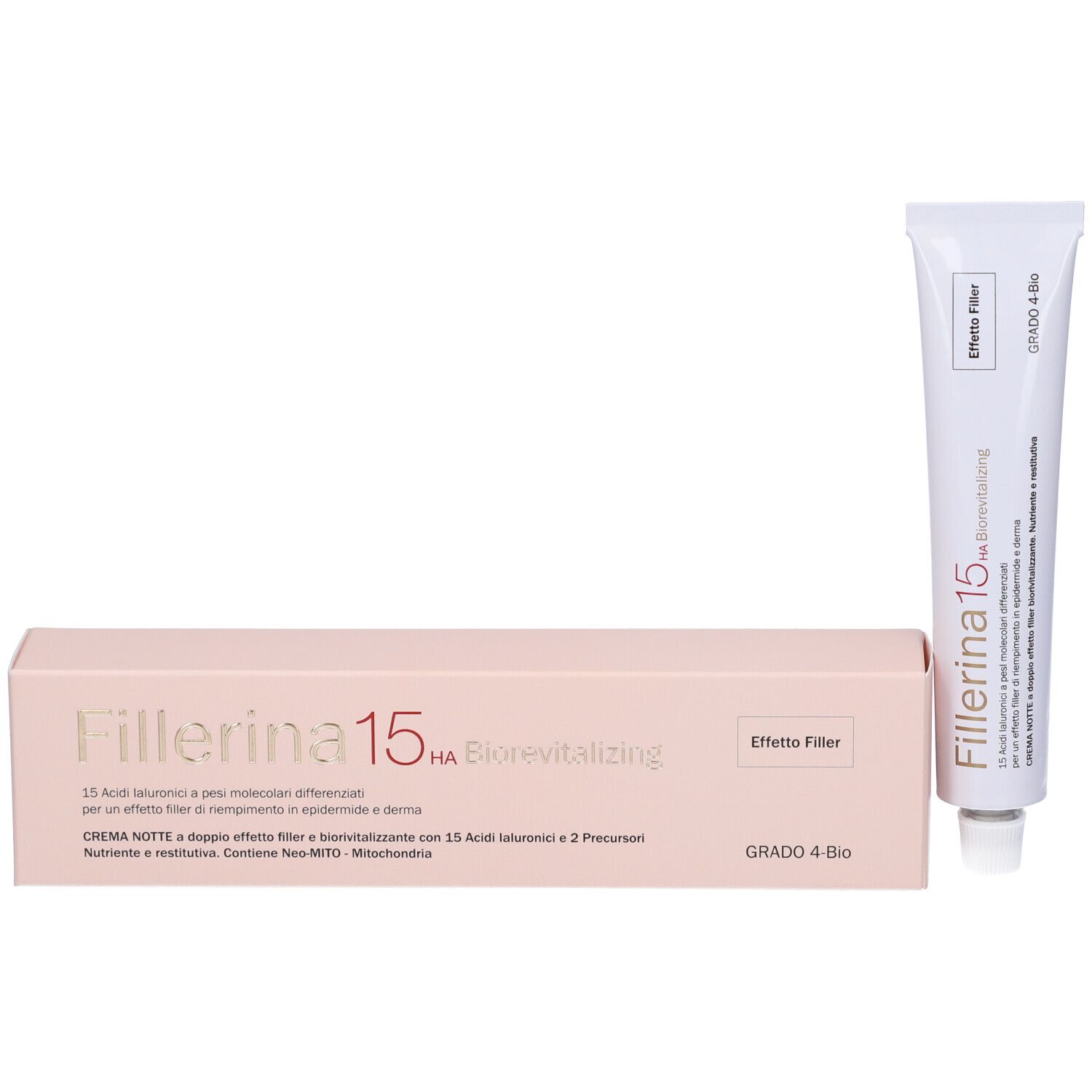 Fillerina 15 Ha Biorevitalizing Night Cream Grado 4 Bio Tubo 50 ml