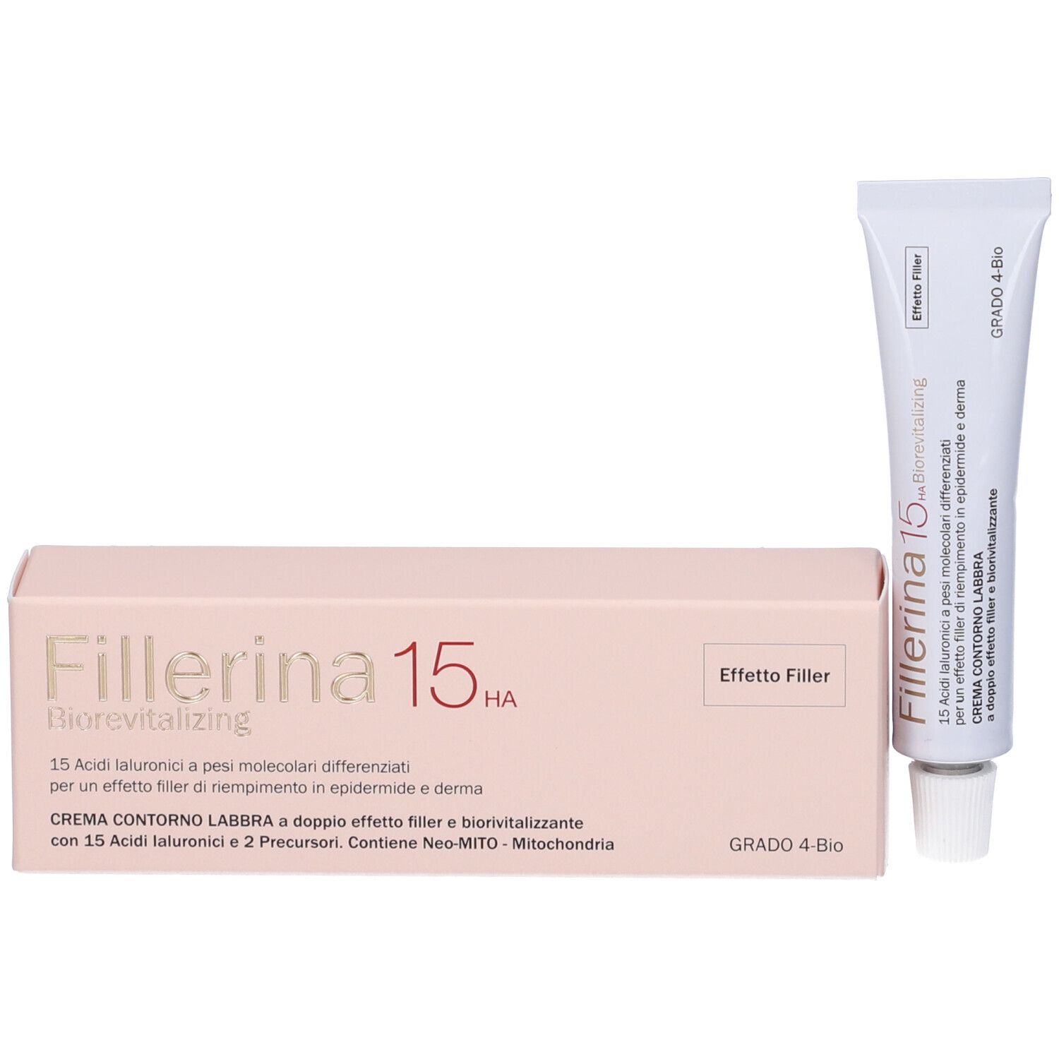 Fillerina 15 Ha Biorevitalizing Lip Contour Cream Grado 4 Bio Tubo 15 ml