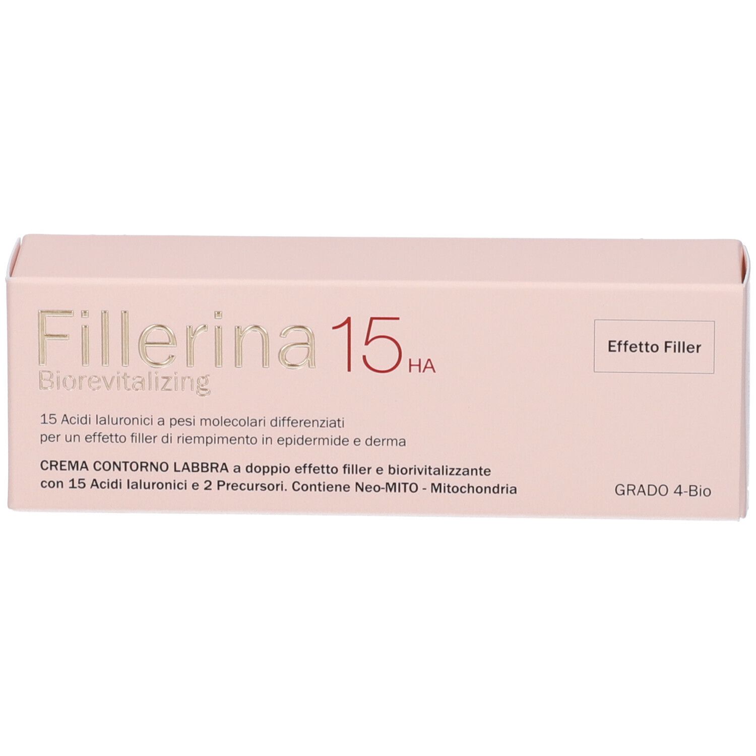 Fillerina 15 Ha Biorevitalizing Lip Contour Cream Grado 4 Bio Tubo 15 ml