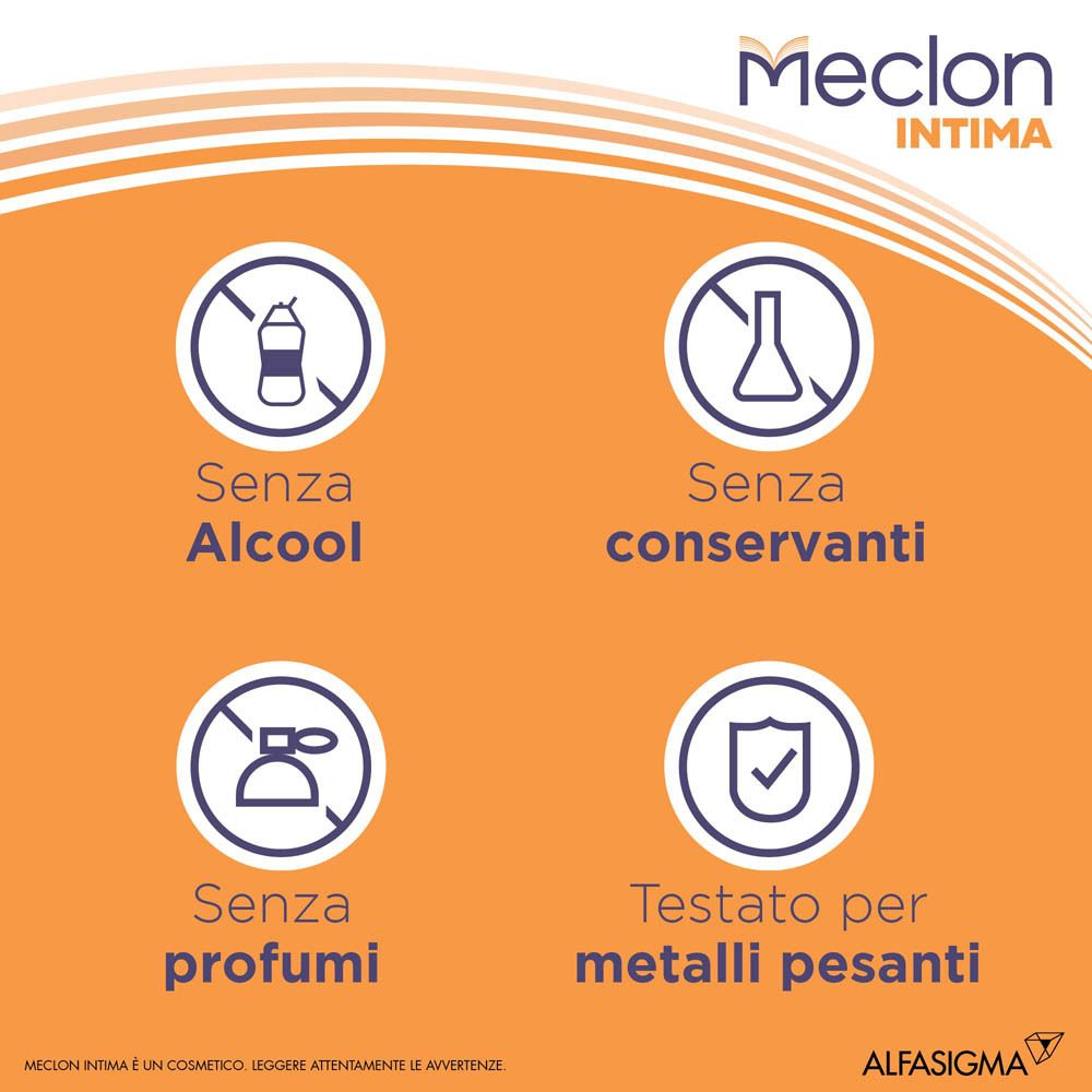 Mousse Meclon Intima: Senza alcool, conservanti, profumi.